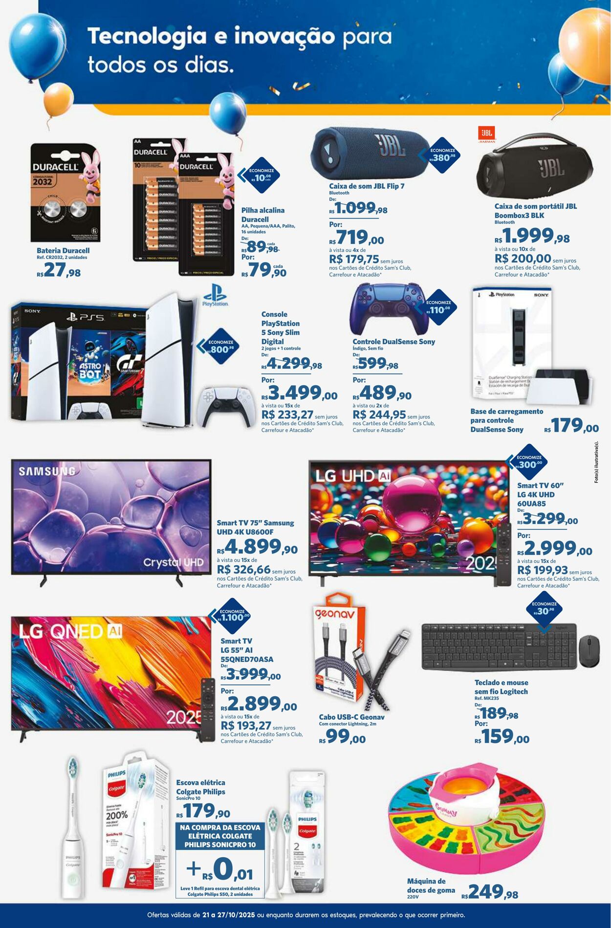 Folheto Sam's Club 21.10.2025 - 27.10.2025