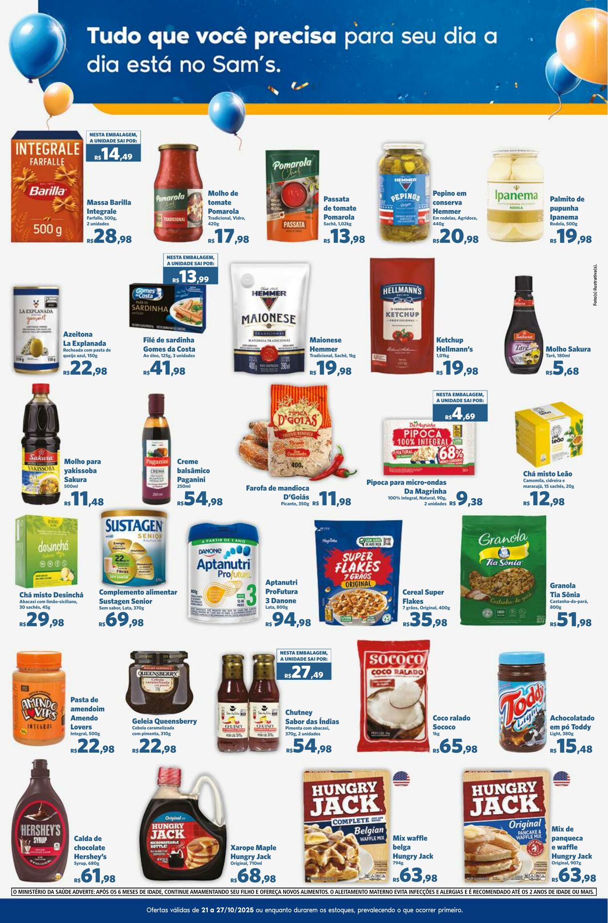 Folheto Sam's Club 21.10.2025 - 27.10.2025