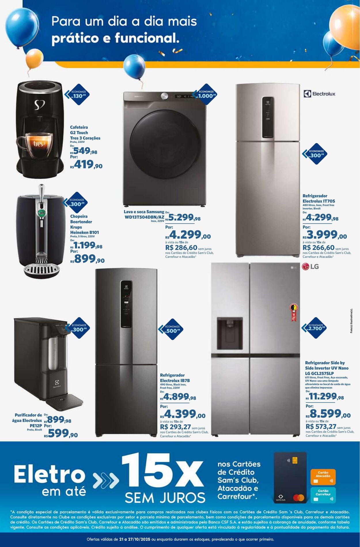 Folheto Sam's Club 21.10.2025 - 27.10.2025
