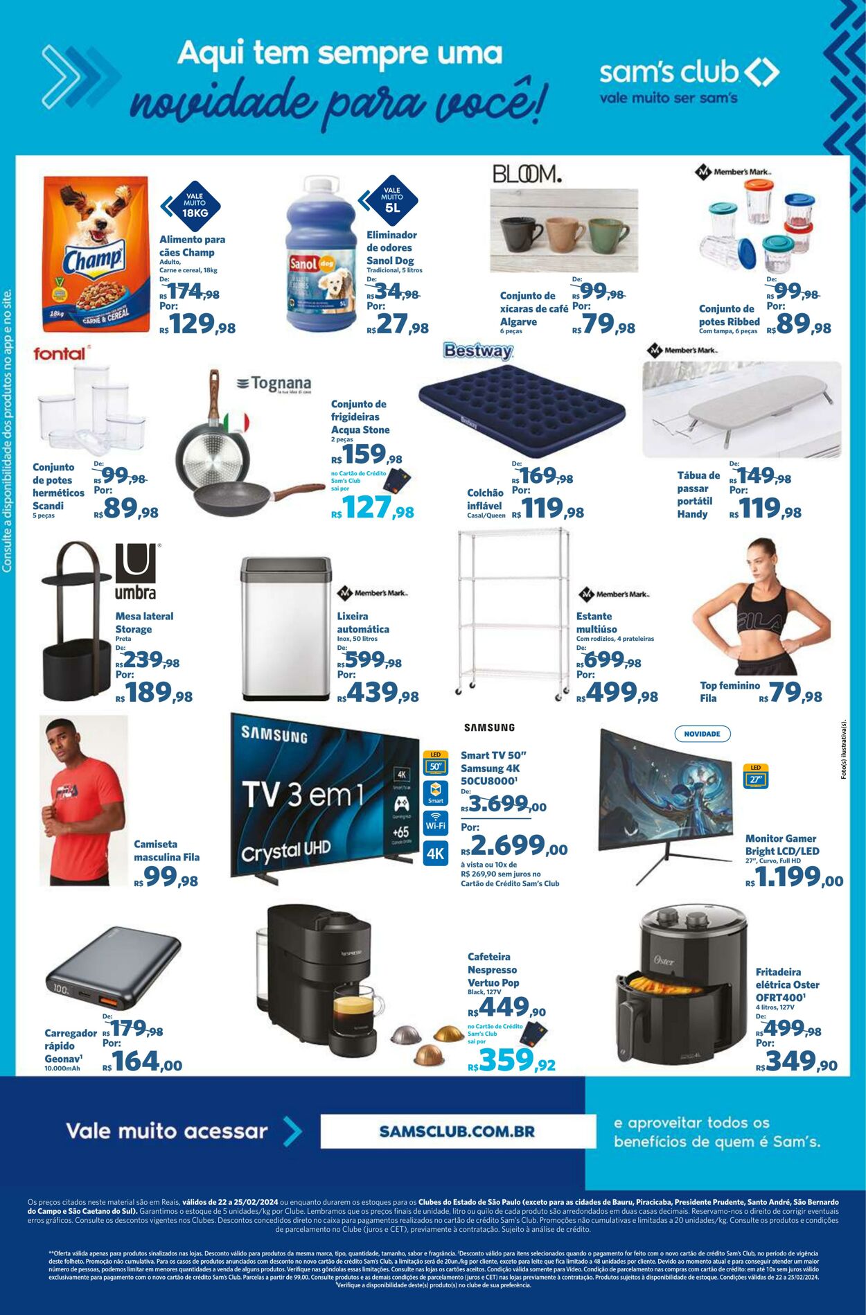 Folheto Sam's Club 22.02.2024 - 25.02.2024