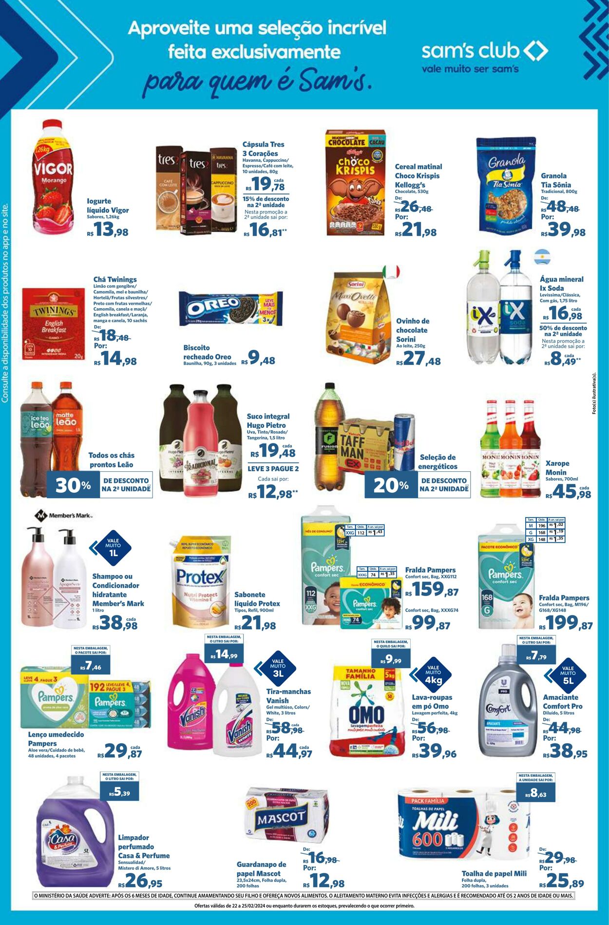 Folheto Sam's Club 22.02.2024 - 25.02.2024