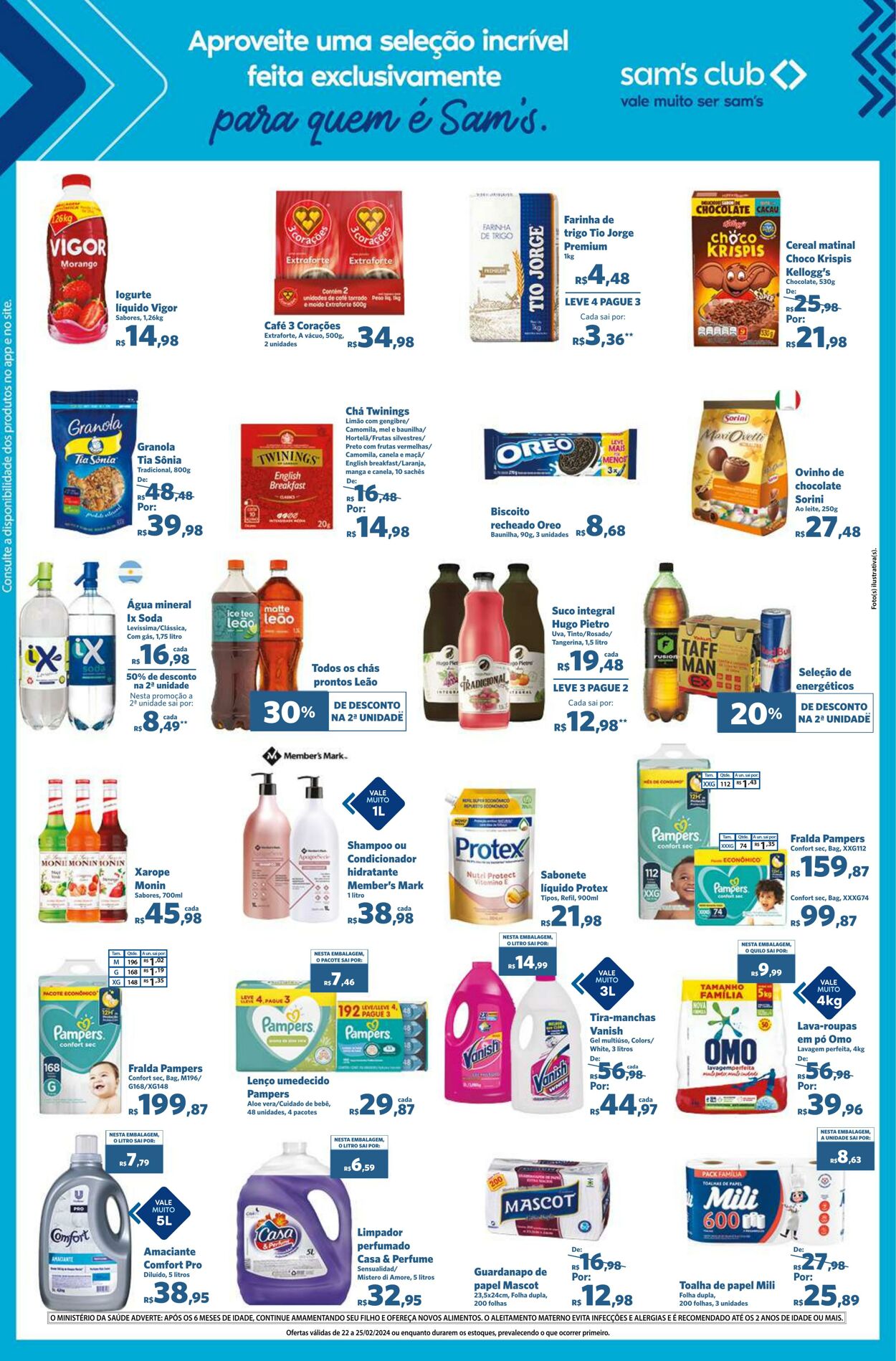 Folheto Sam's Club 22.02.2024 - 25.02.2024