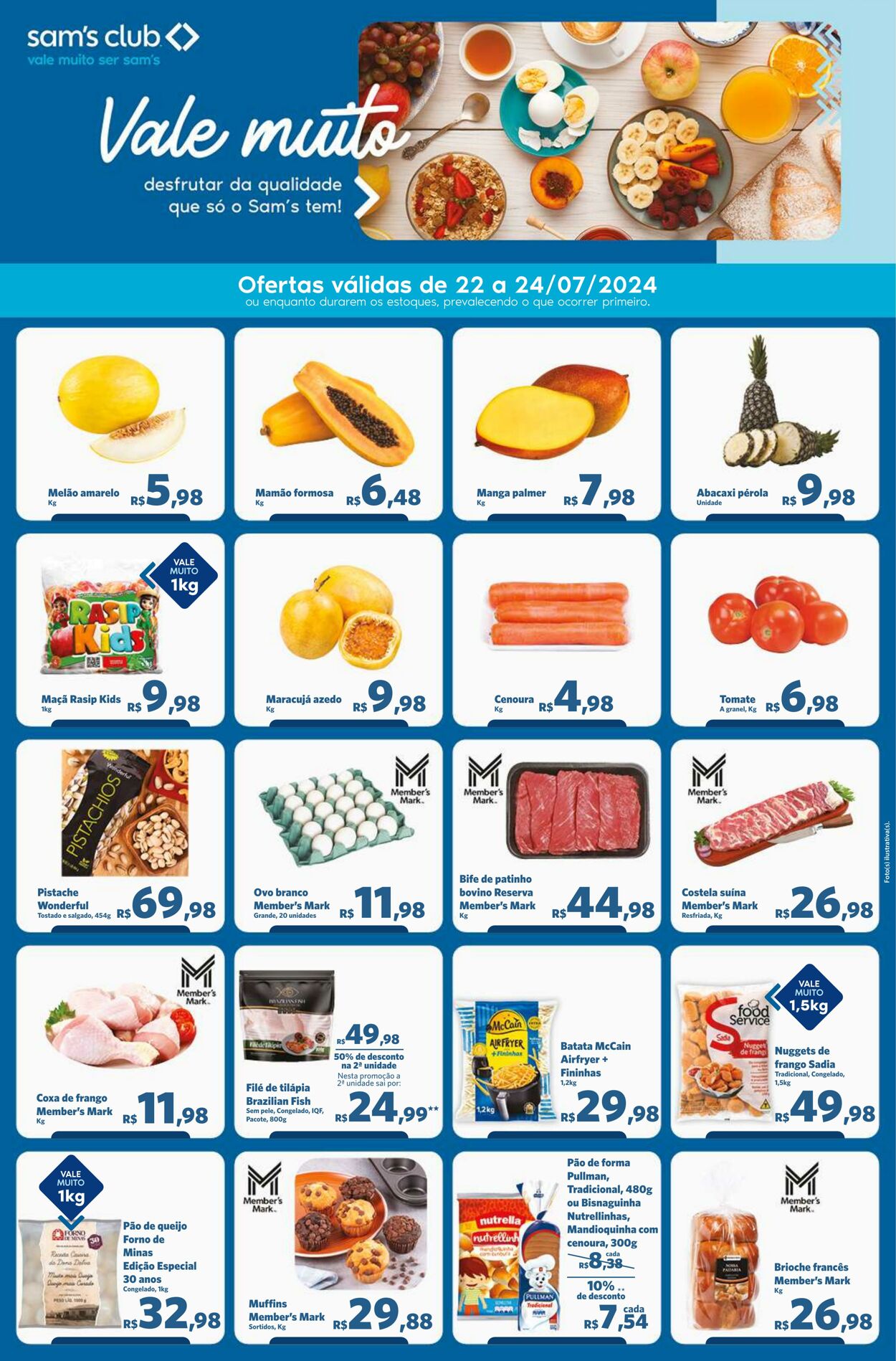 Folheto Sam's Club 22.07.2024 - 24.07.2024