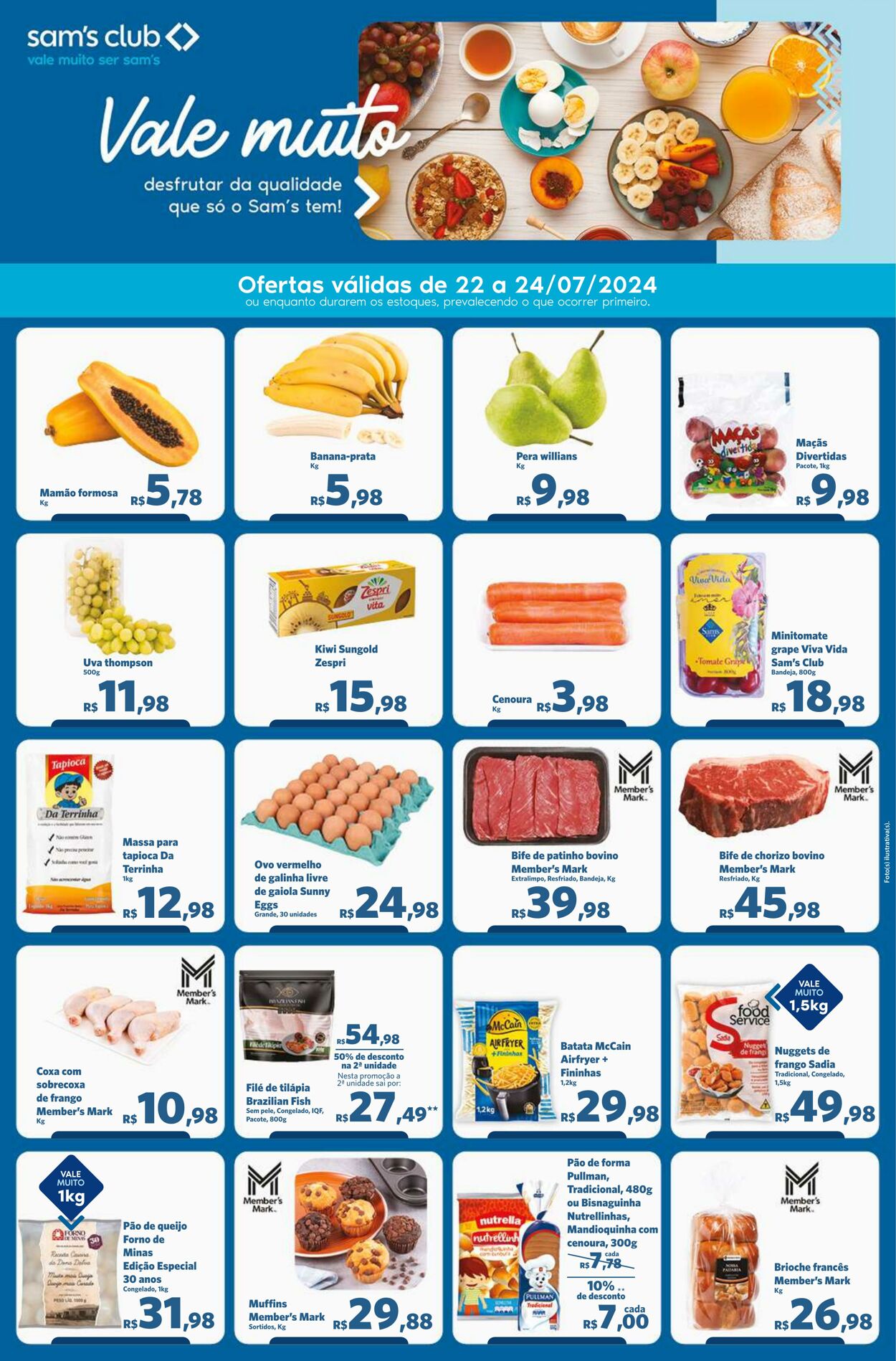 Folheto Sam's Club 22.07.2024 - 24.07.2024