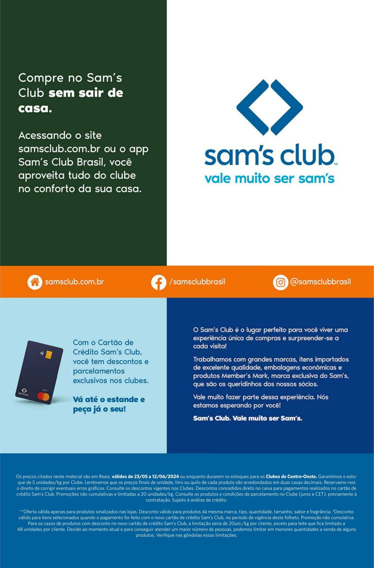 Folheto Sam's Club 23.05.2024 - 12.06.2024