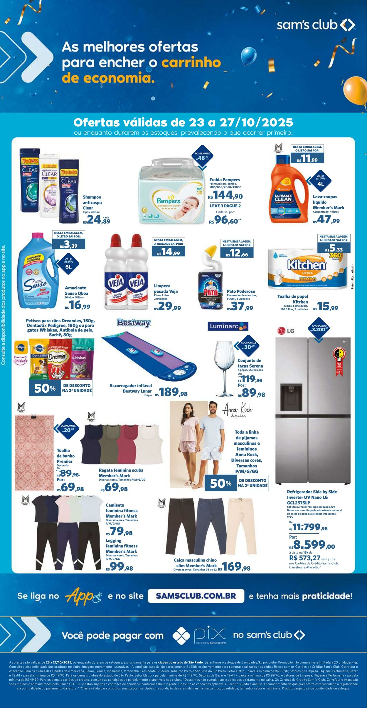 Folheto Sam's Club 23.10.2025 - 27.10.2025