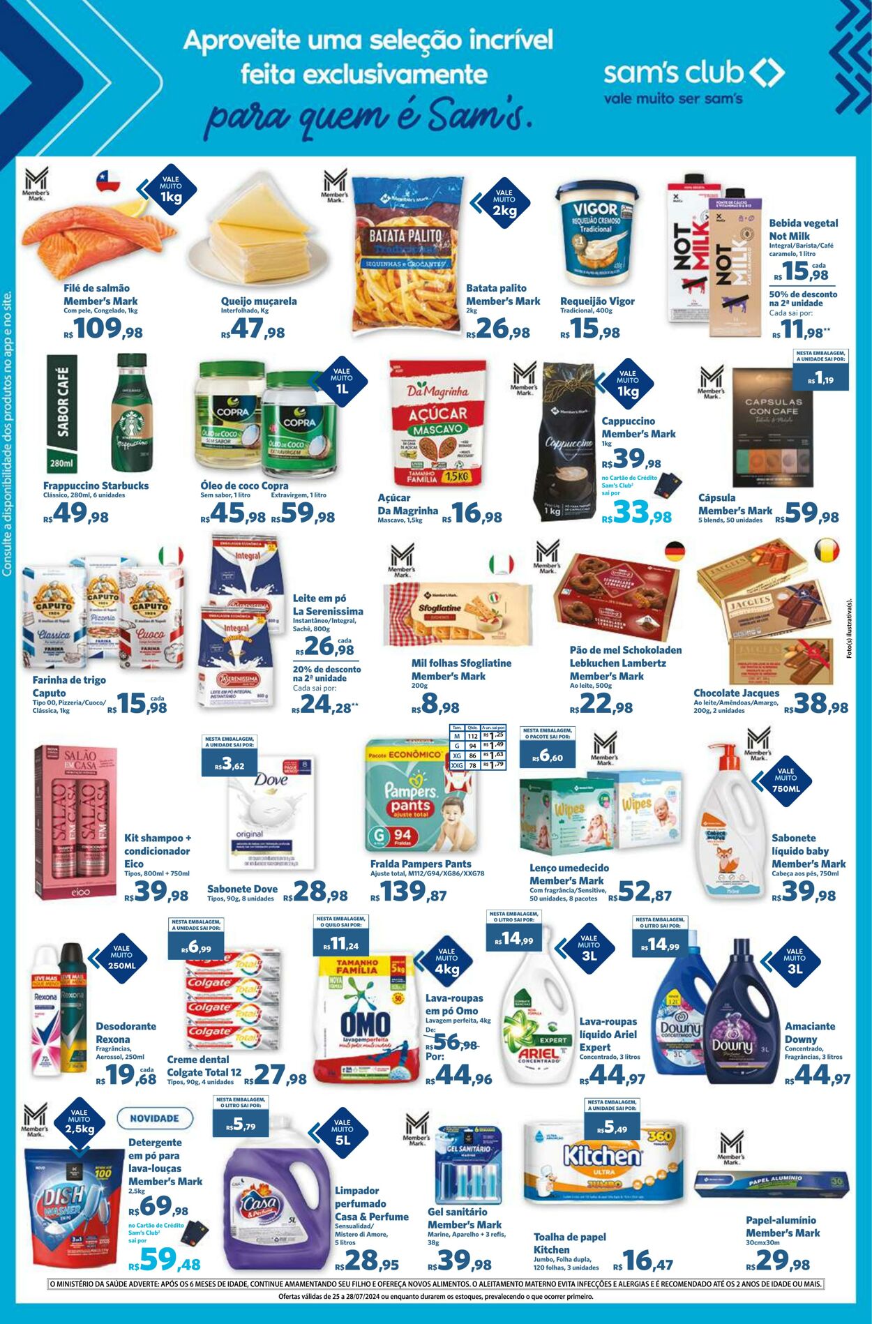 Folheto Sam's Club 25.07.2024 - 28.07.2024