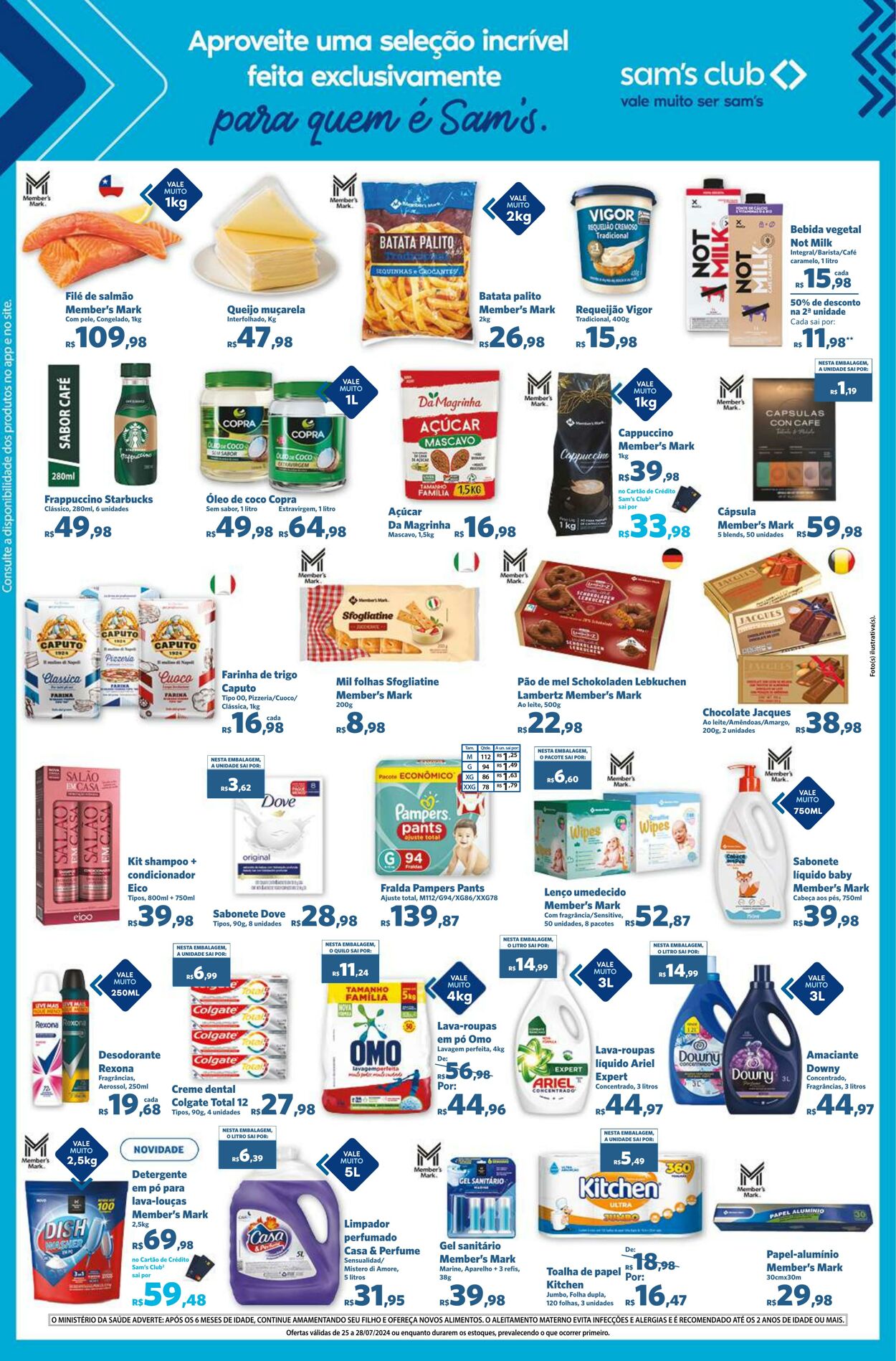 Folheto Sam's Club 25.07.2024 - 28.07.2024