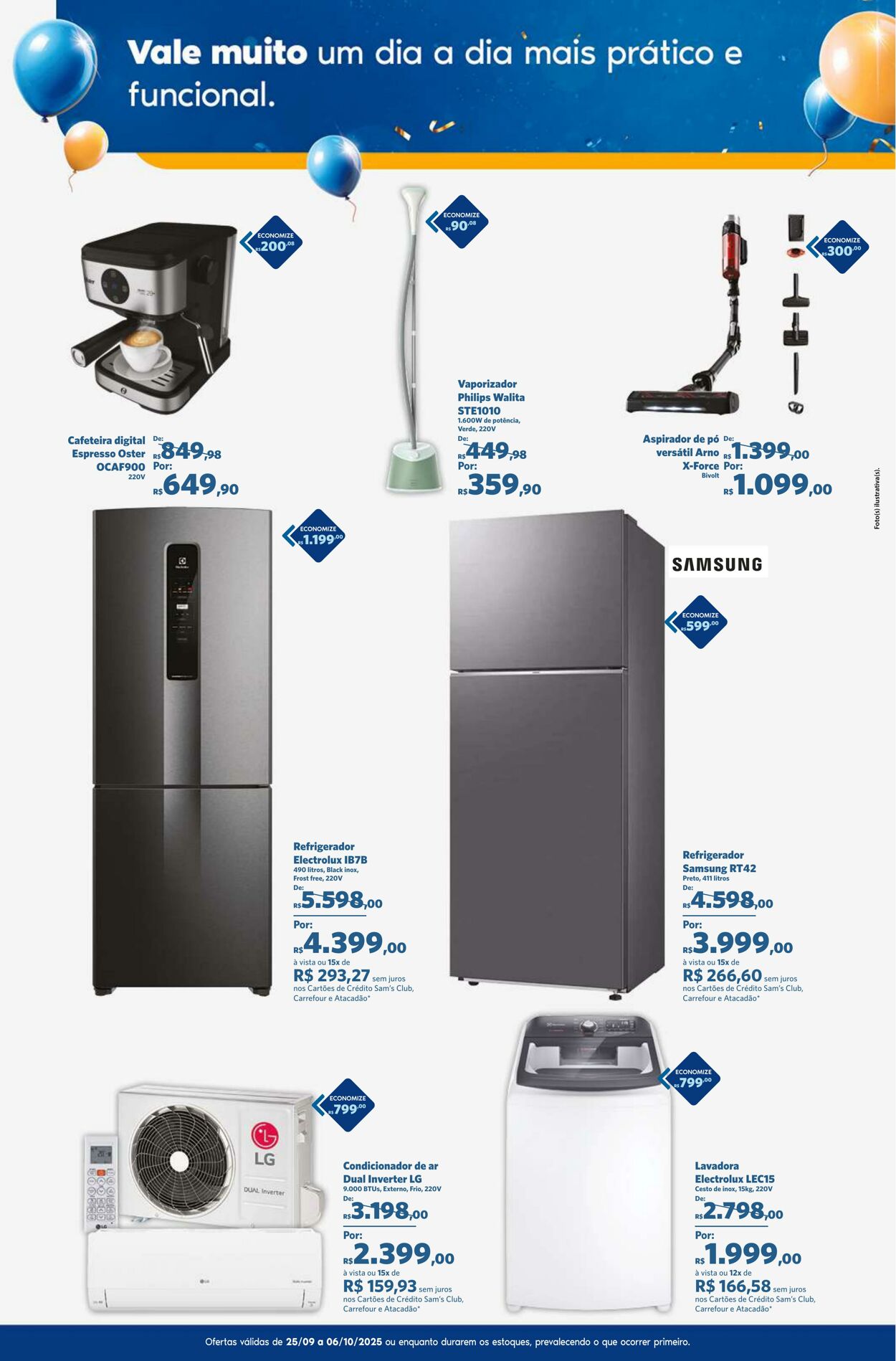 Folheto Sam's Club 25.09.2025 - 06.10.2025