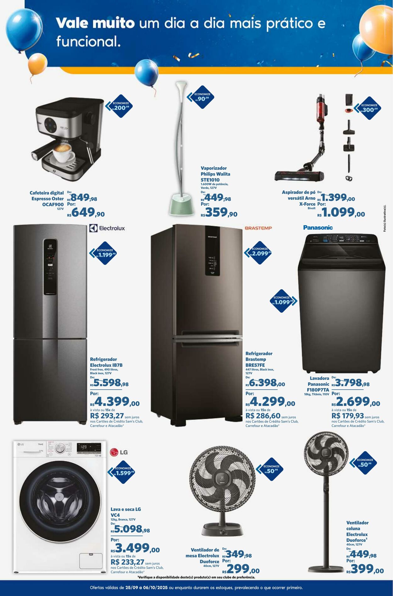 Folheto Sam's Club 25.09.2025 - 06.10.2025