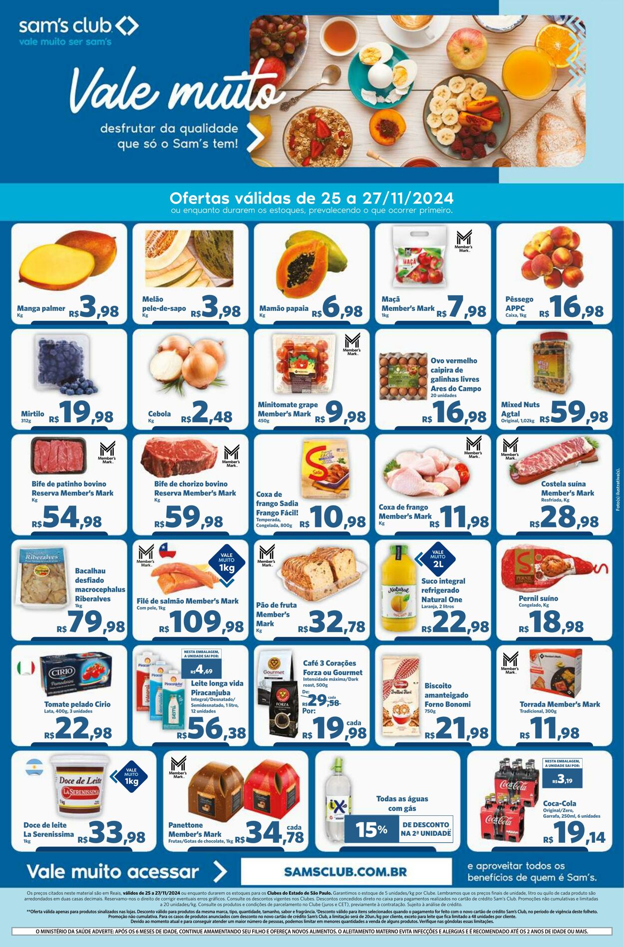 Folheto Sam's Club - Ofertas válidas de 25/11/2024 até 27/11/2024 25 nov, 2024 - 27 nov, 2024