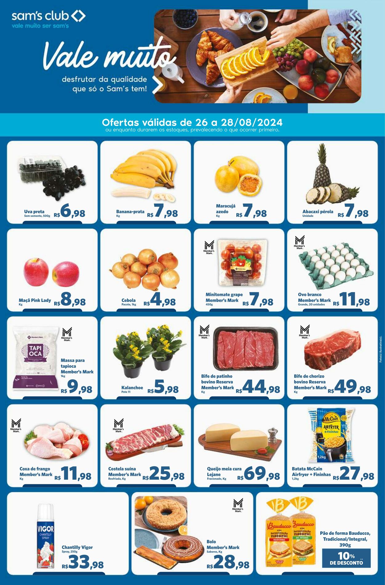 Folheto Sam's Club 26.08.2024 - 28.08.2024