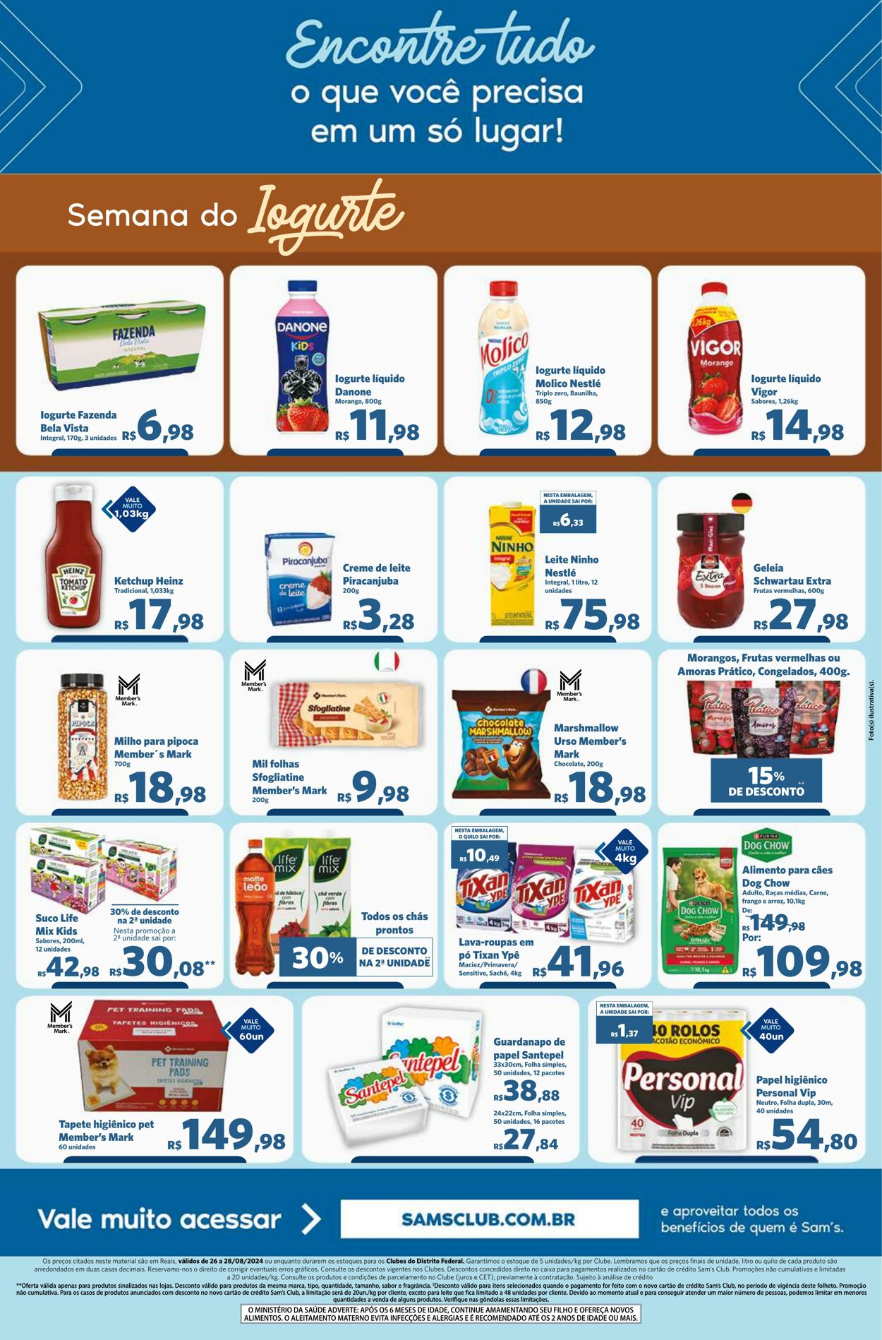 Folheto Sam's Club 26.08.2024 - 28.08.2024