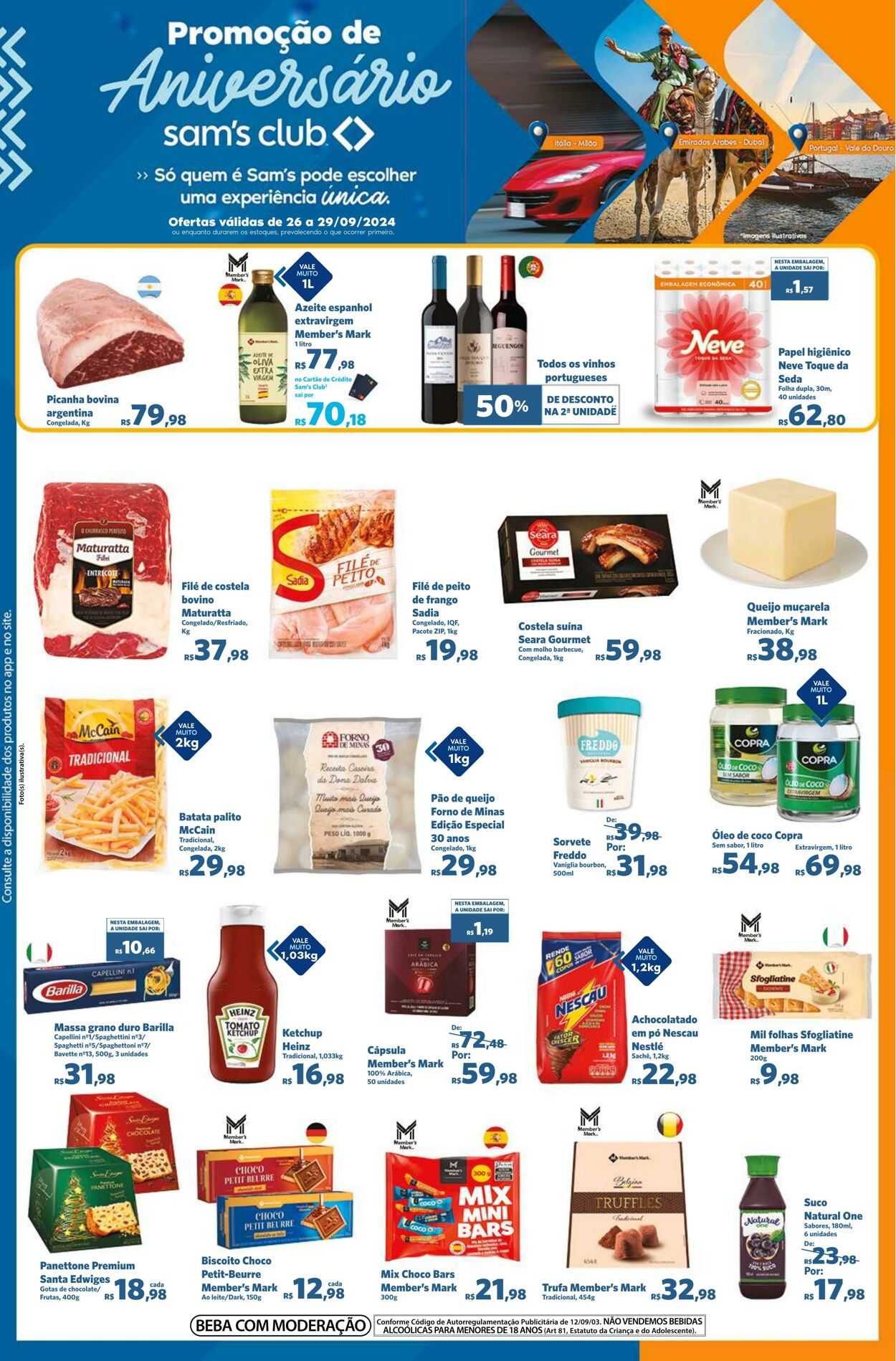 Folheto Sam's Club - Ofertas válidas de 26/09/2024 até 29/09/2024 26 set, 2024 - 29 set, 2024