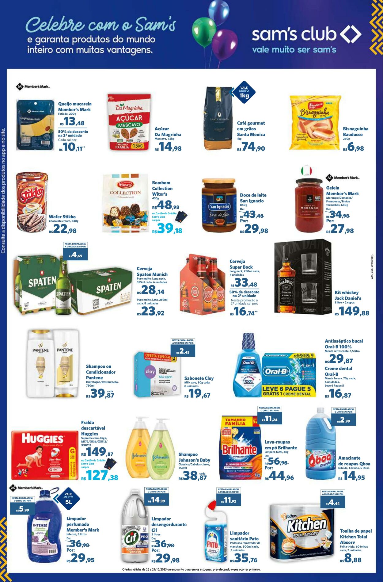 Folheto Sam's Club 26.10.2023 - 29.10.2023