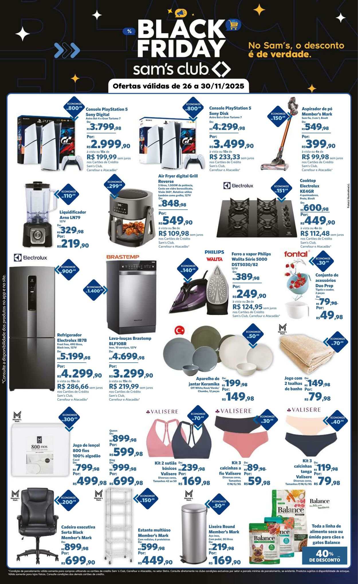 Folheto Sam's Club 26.11.2025 - 30.11.2025