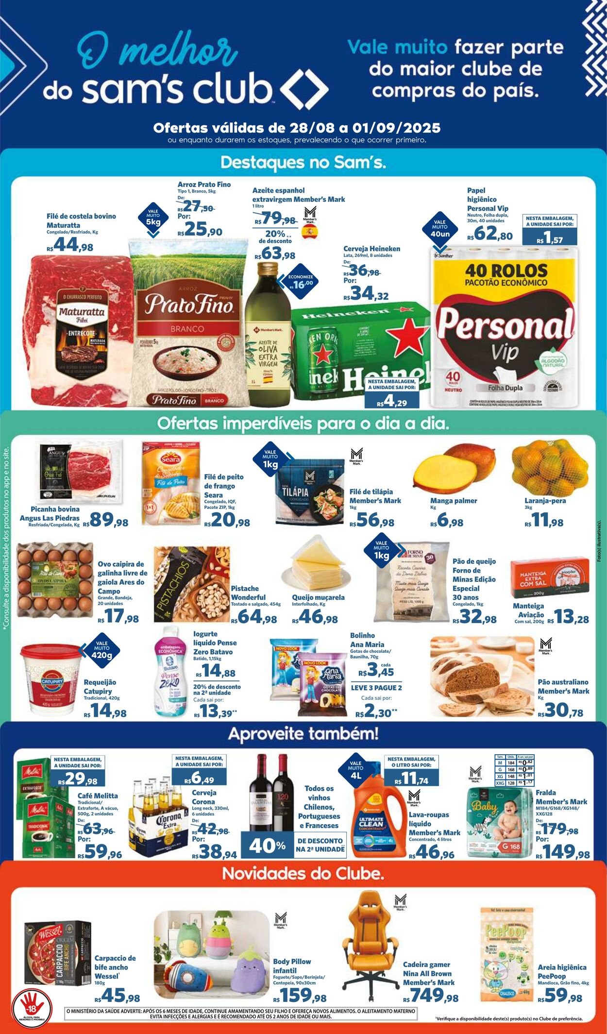Folheto Sam's Club 28.08.2025 - 01.09.2025