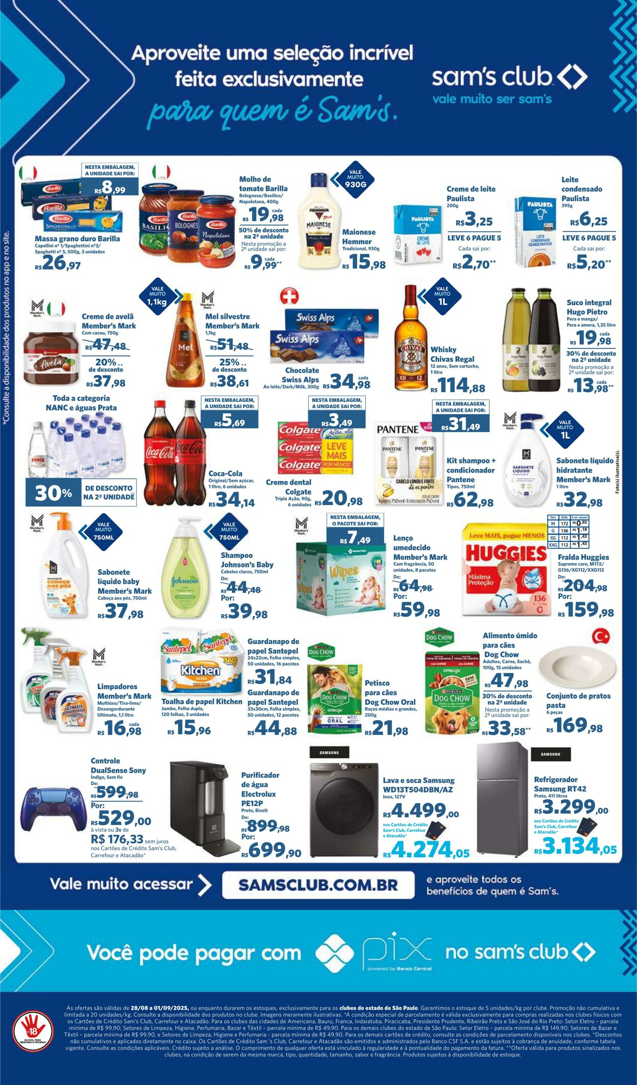 Folheto Sam's Club 28.08.2025 - 01.09.2025