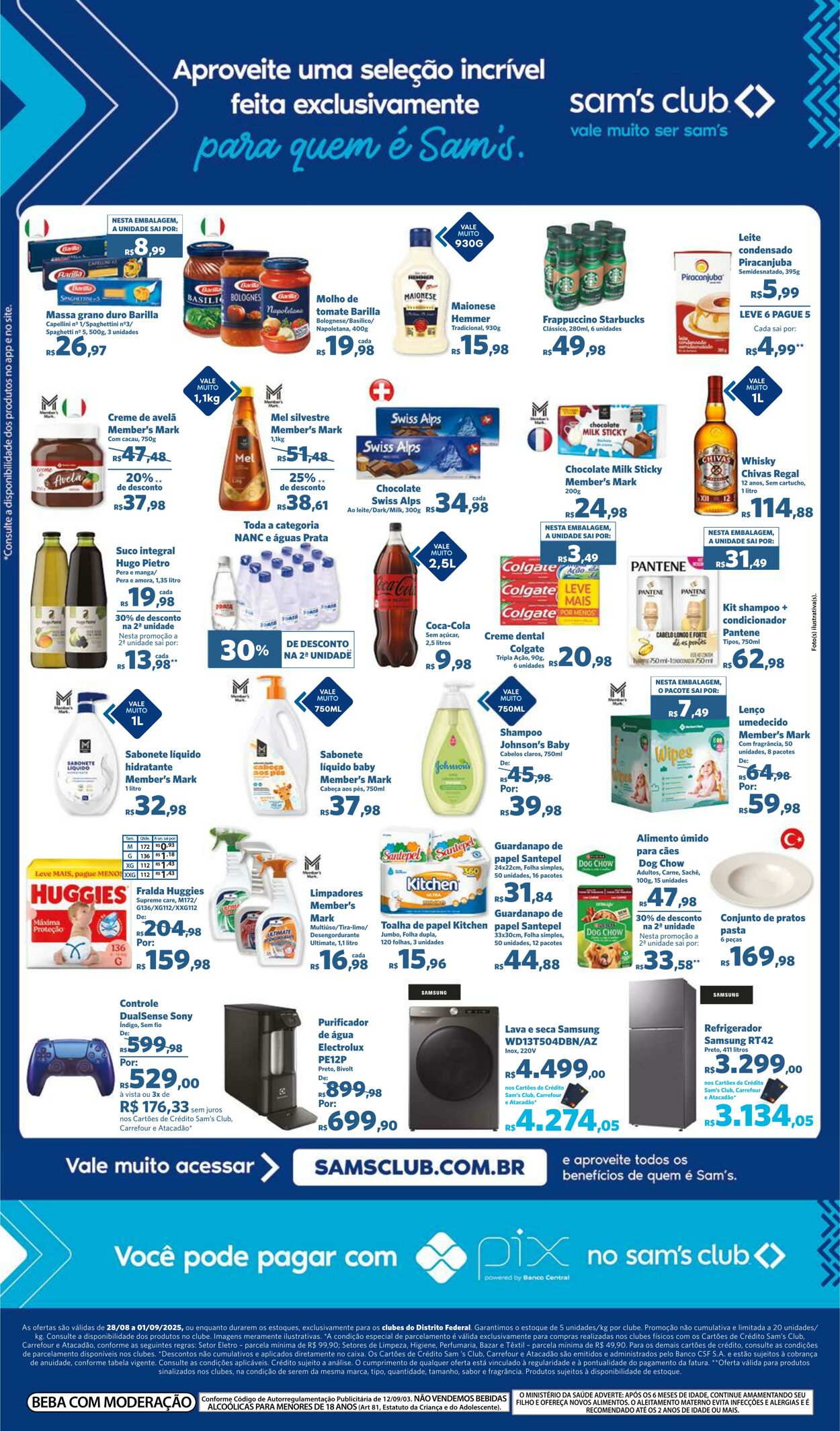 Folheto Sam's Club 28.08.2025 - 01.09.2025