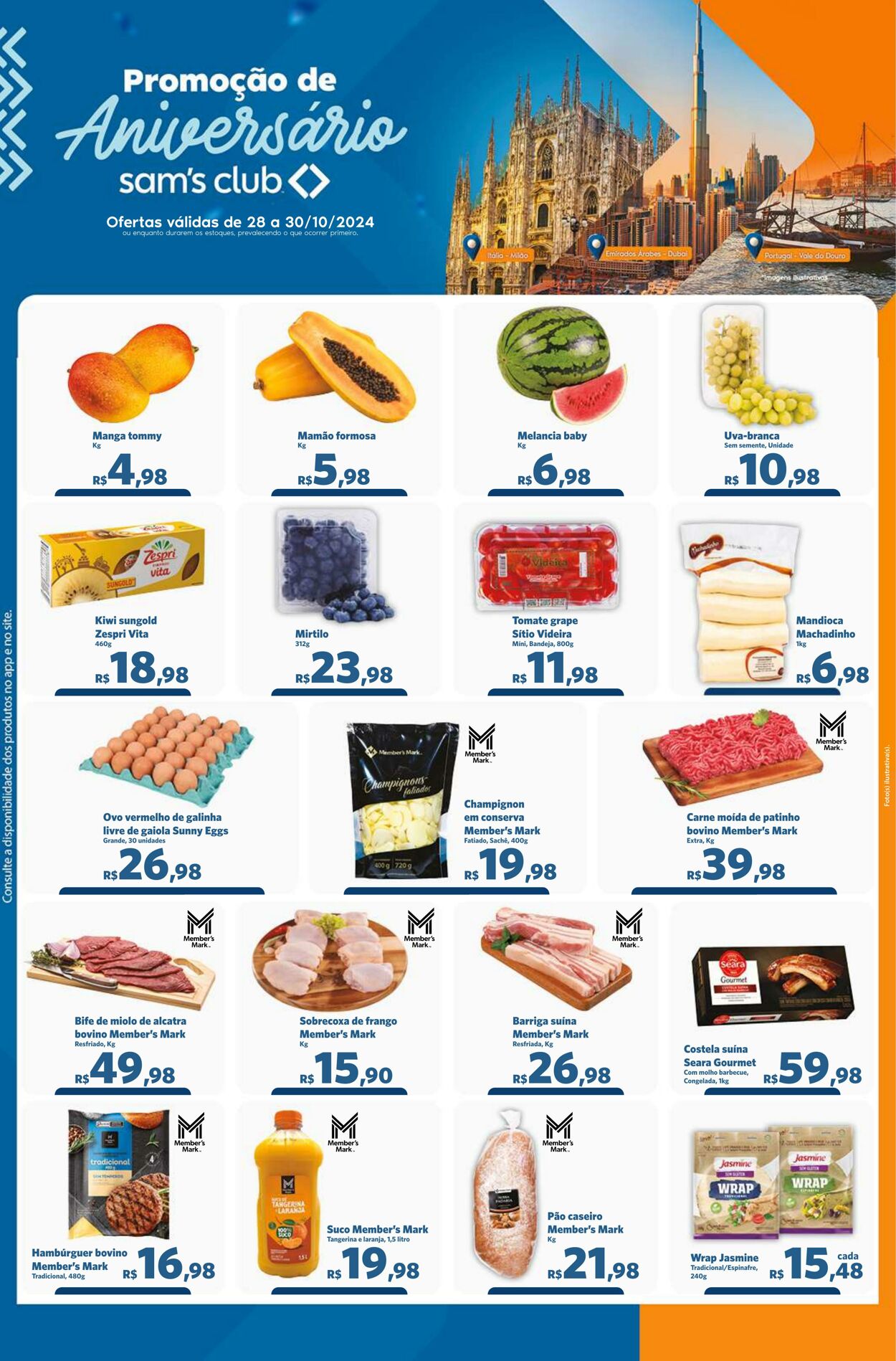 Folheto Sam's Club 28.10.2024 - 30.10.2024