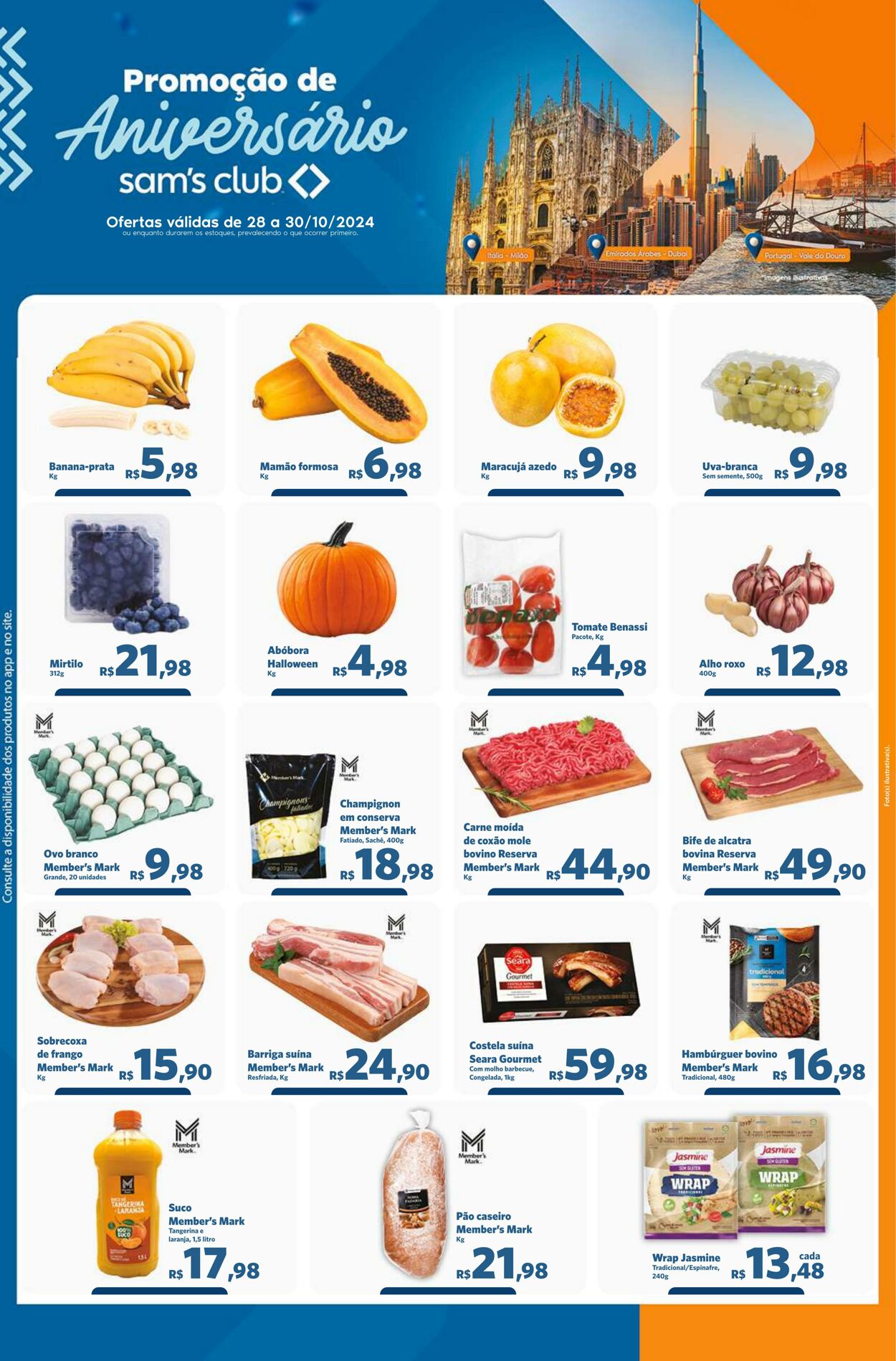 Folheto Sam's Club 28.10.2024 - 30.10.2024