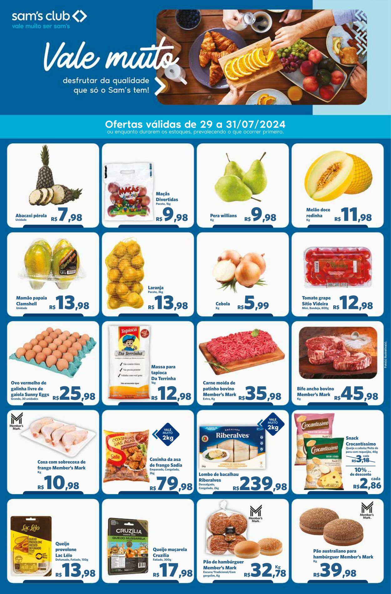 Folheto Sam's Club 29.07.2024 - 31.07.2024