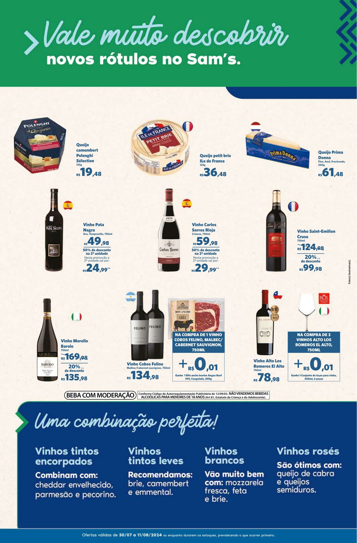 Folheto Sam's Club 30.07.2024 - 11.08.2024