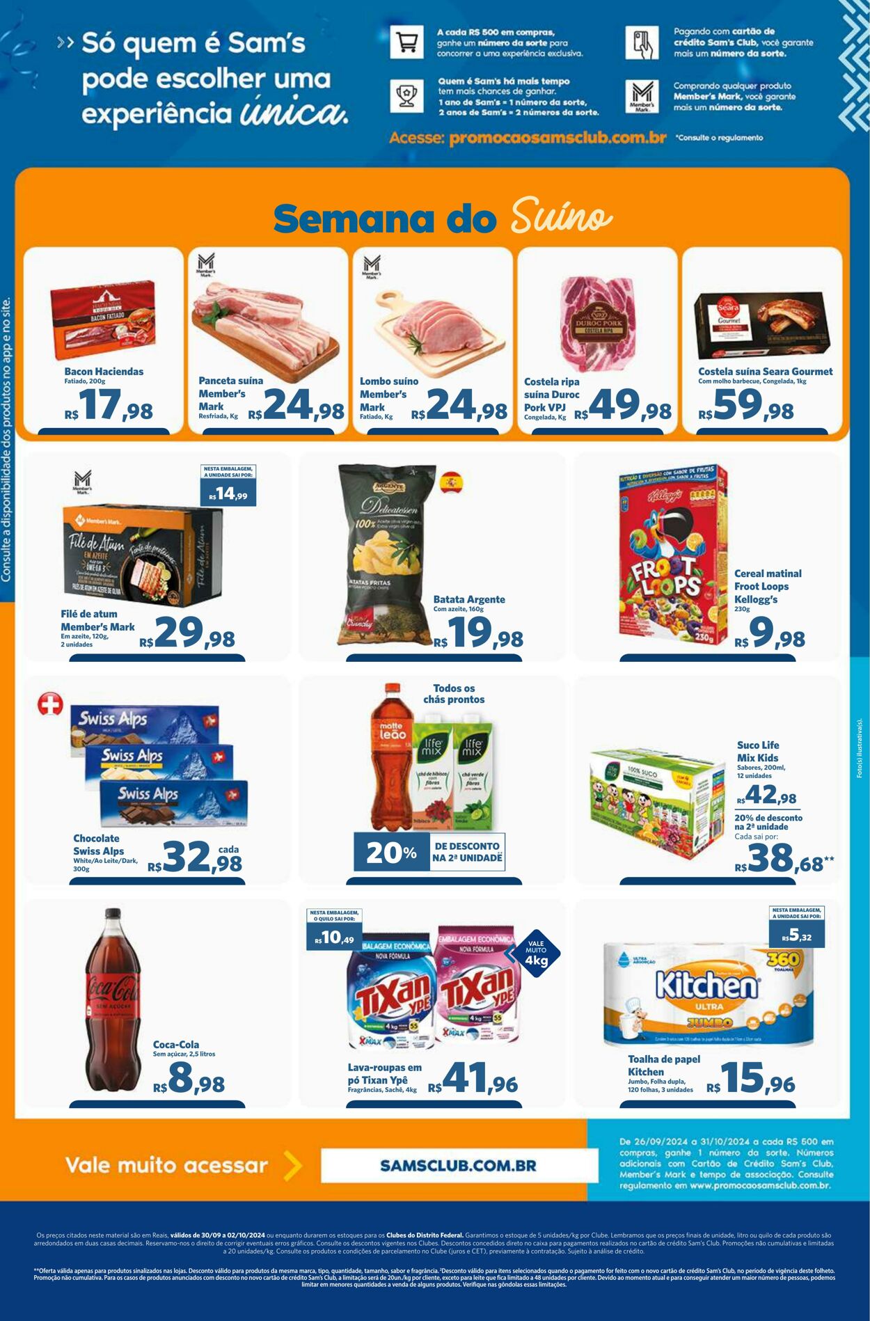 Folheto Sam's Club 30.09.2024 - 02.10.2024