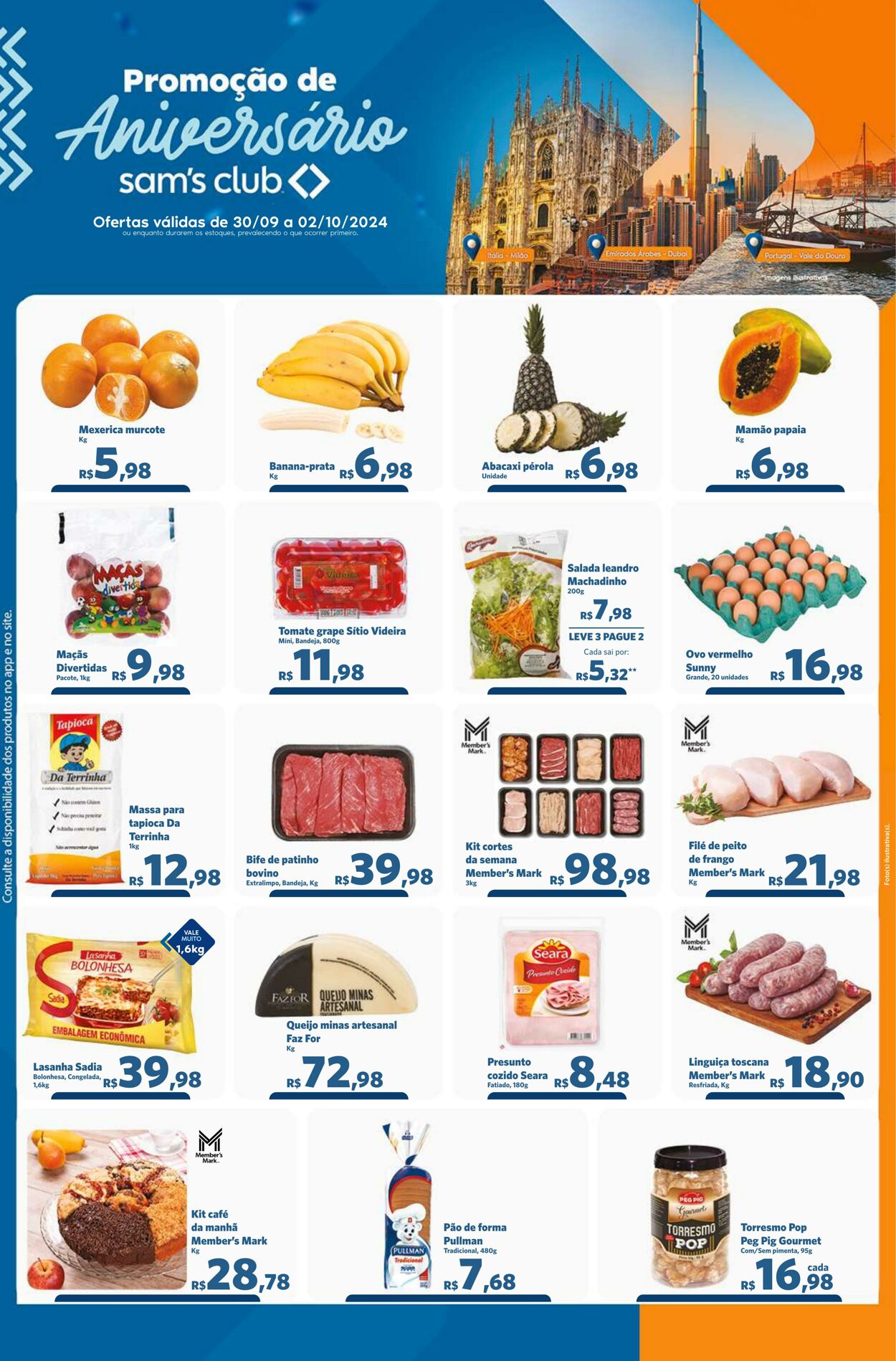 Folheto Sam's Club - Ofertas válidas de 30/09/2024 até 02/10/2024 30 set, 2024 - 2 out, 2024