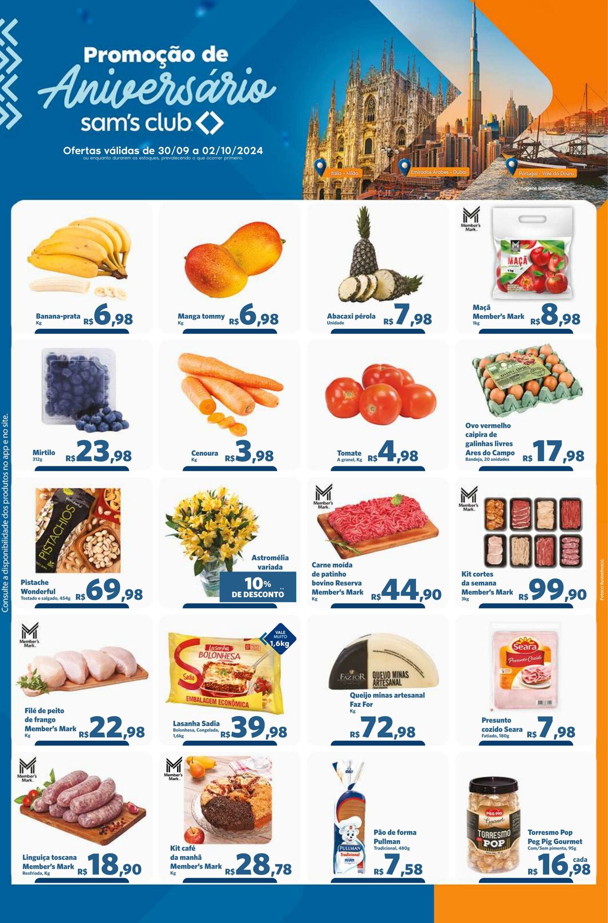 Folheto Sam's Club - Ofertas válidas de 30/09/2024 até 02/10/2024 30 set, 2024 - 2 out, 2024