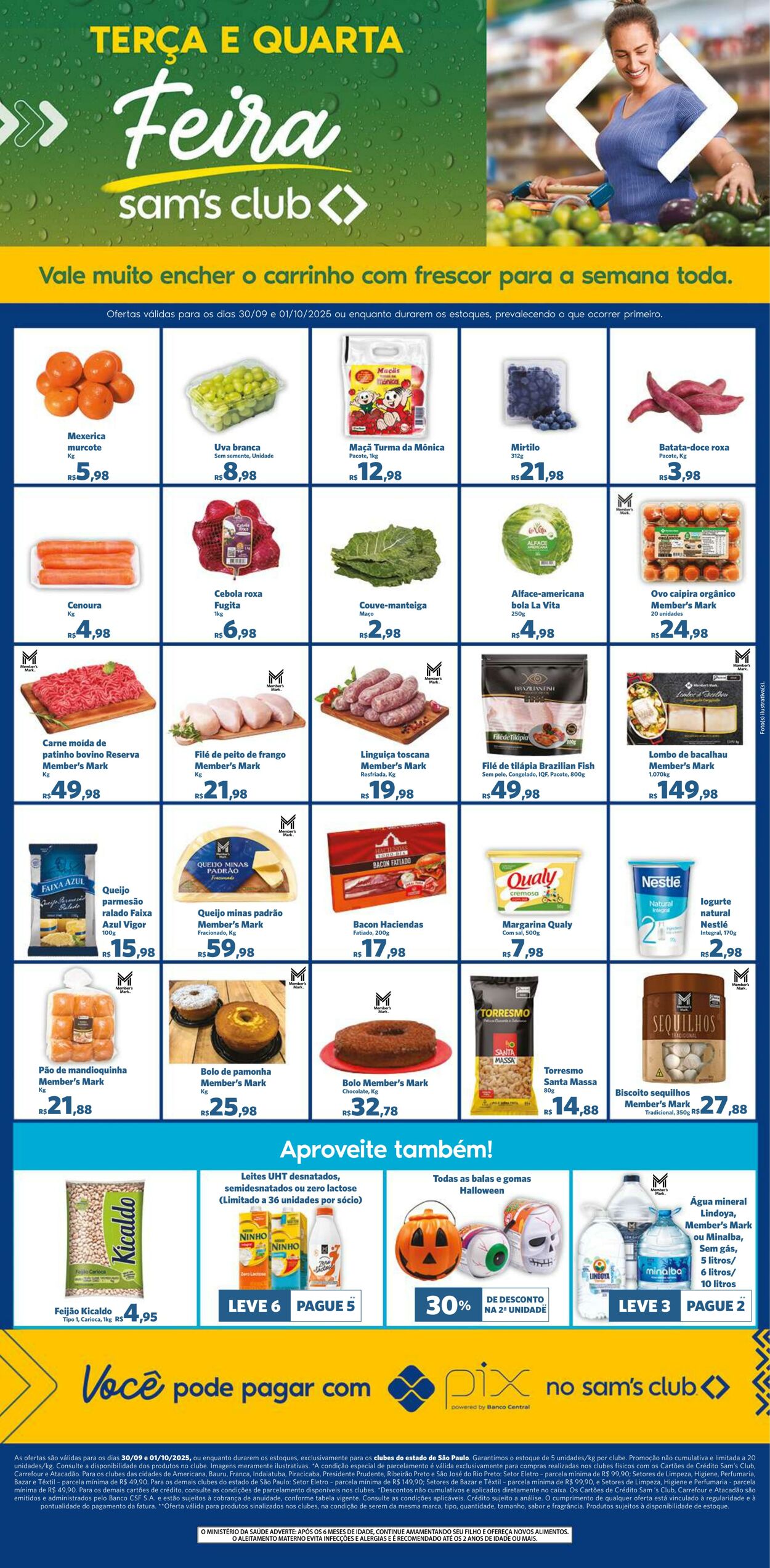 Folheto Sam's Club 30.09.2025 - 01.10.2025