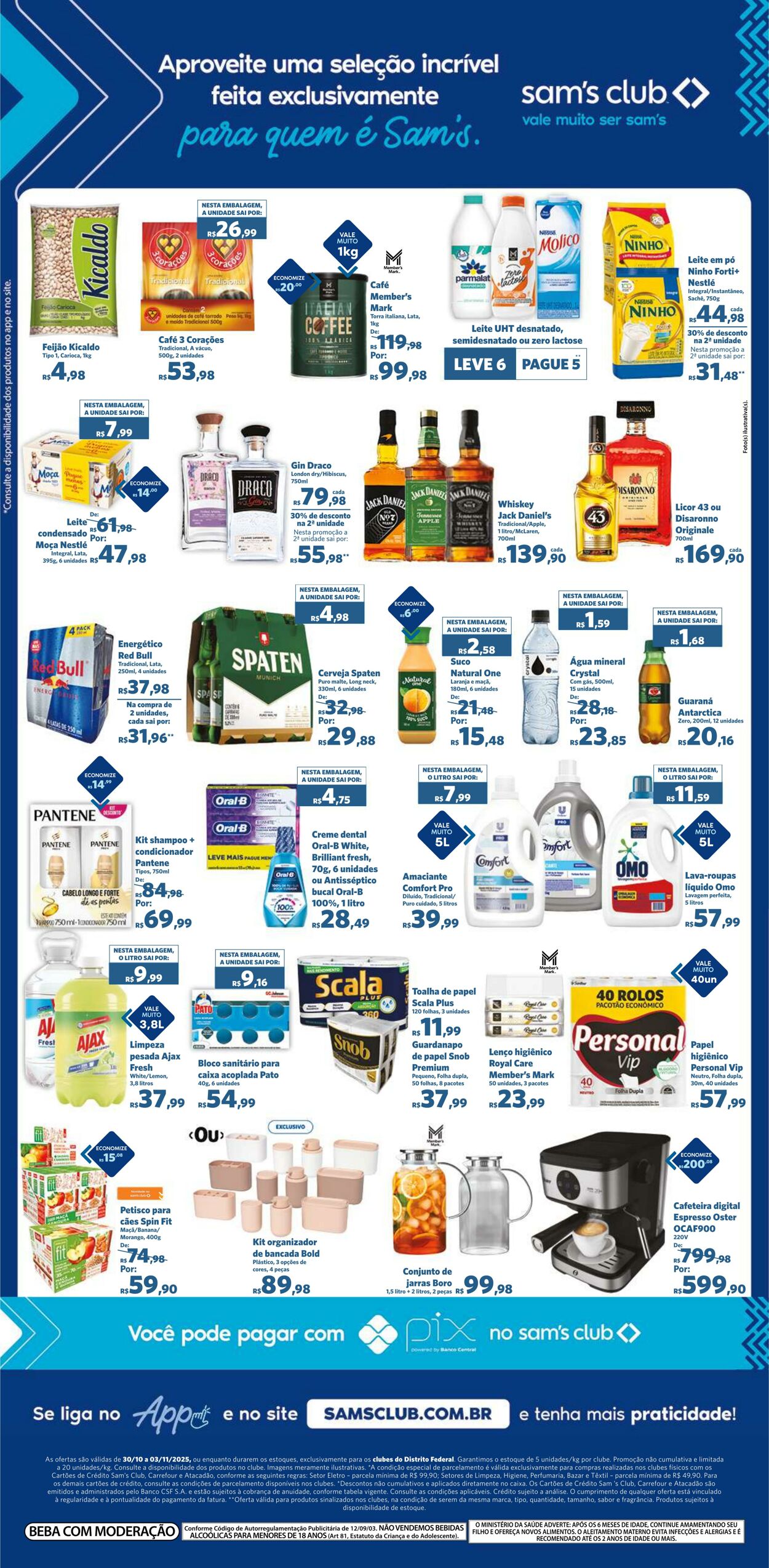 Folheto Sam's Club 30.10.2025 - 03.11.2025