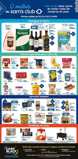 Folheto Sam's Club 30.10.2025 - 03.11.2025
