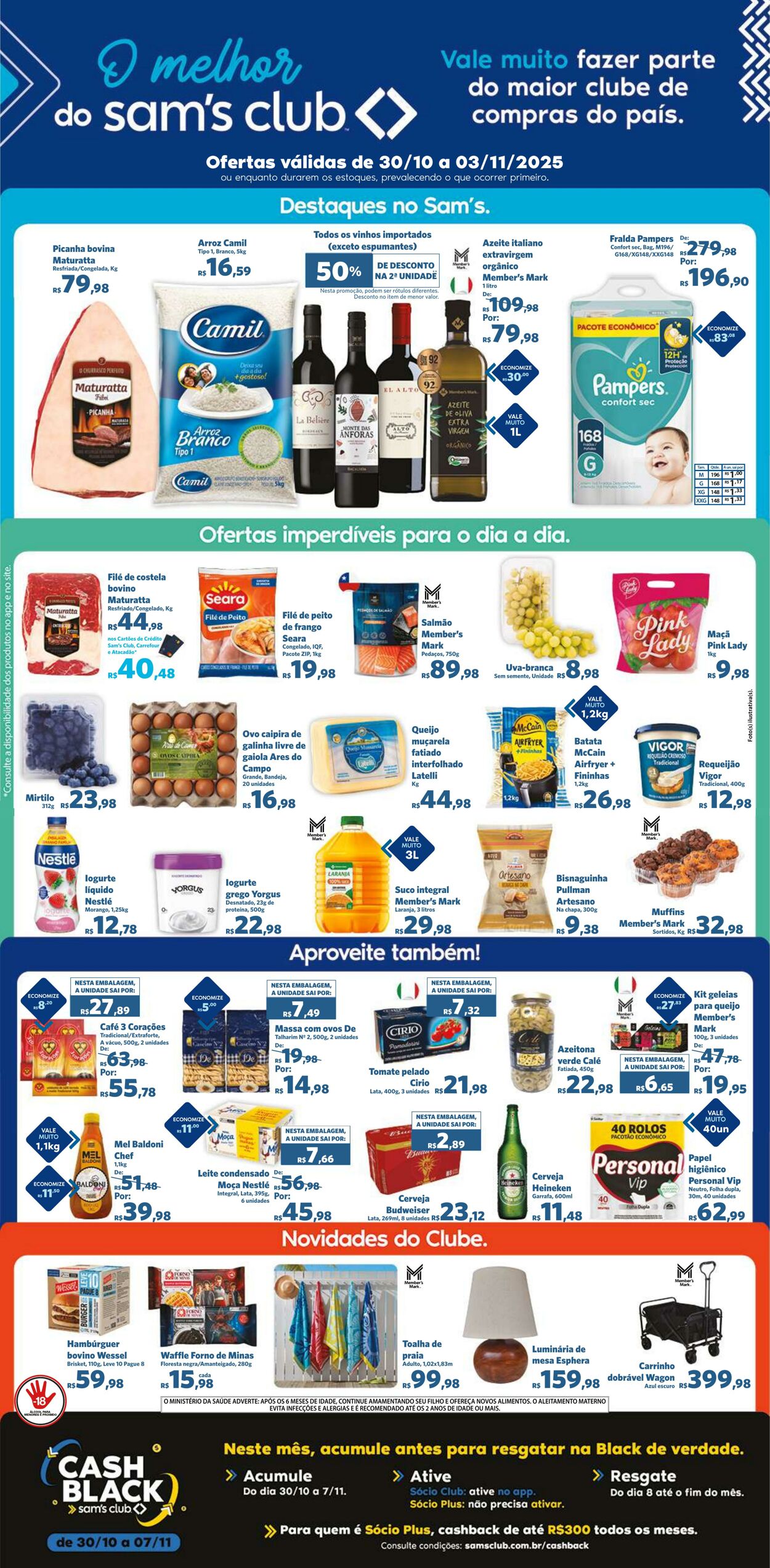 Folheto Sam's Club 30.10.2025 - 03.11.2025