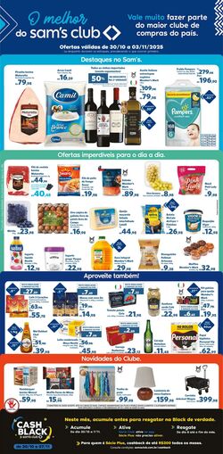 Folheto Sam's Club 30.10.2025 - 03.11.2025