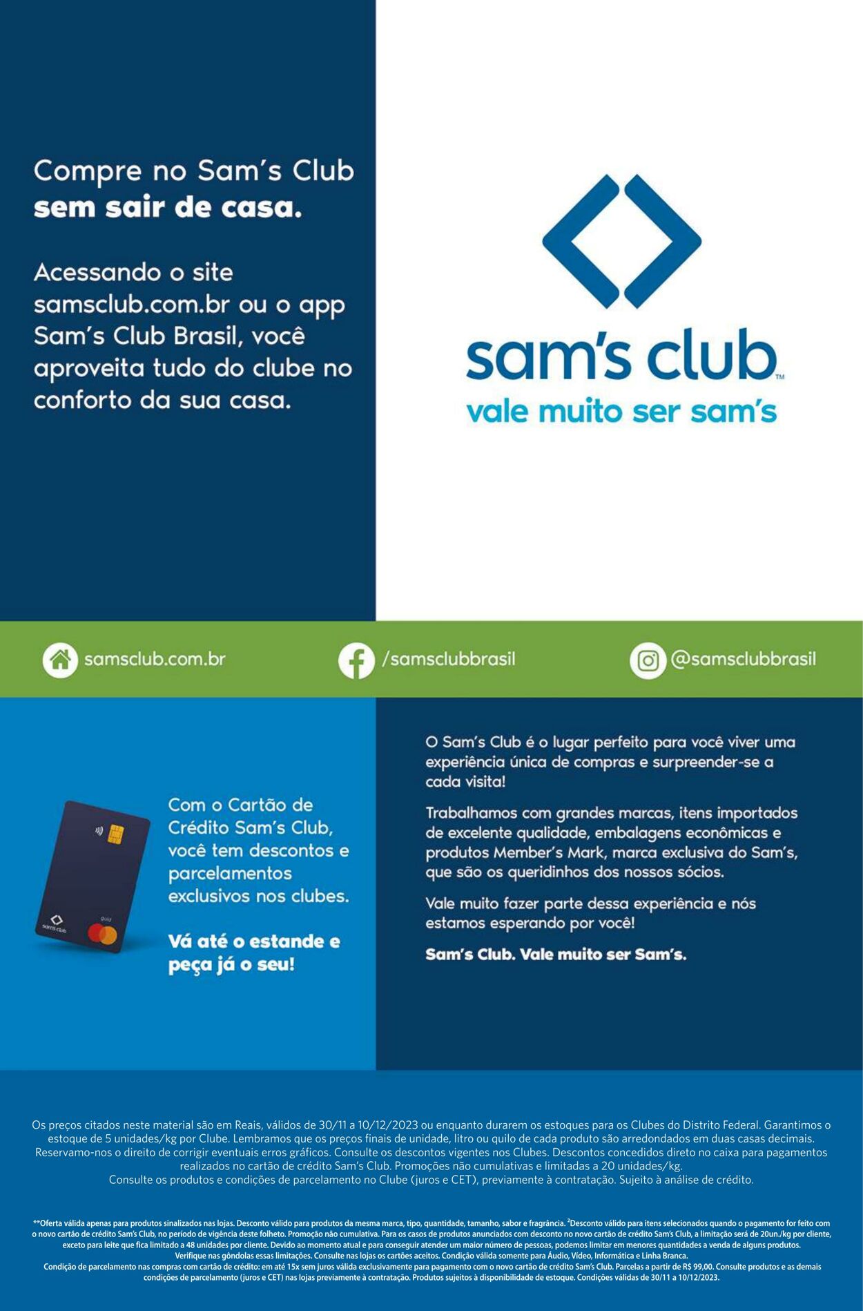 Folheto Sam's Club 30.11.2023 - 10.12.2023