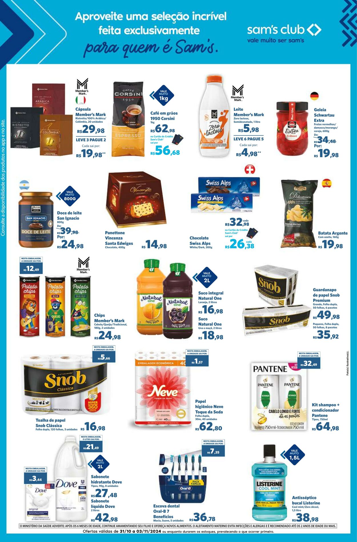 Folheto Sam's Club 31.10.2024 - 03.11.2024