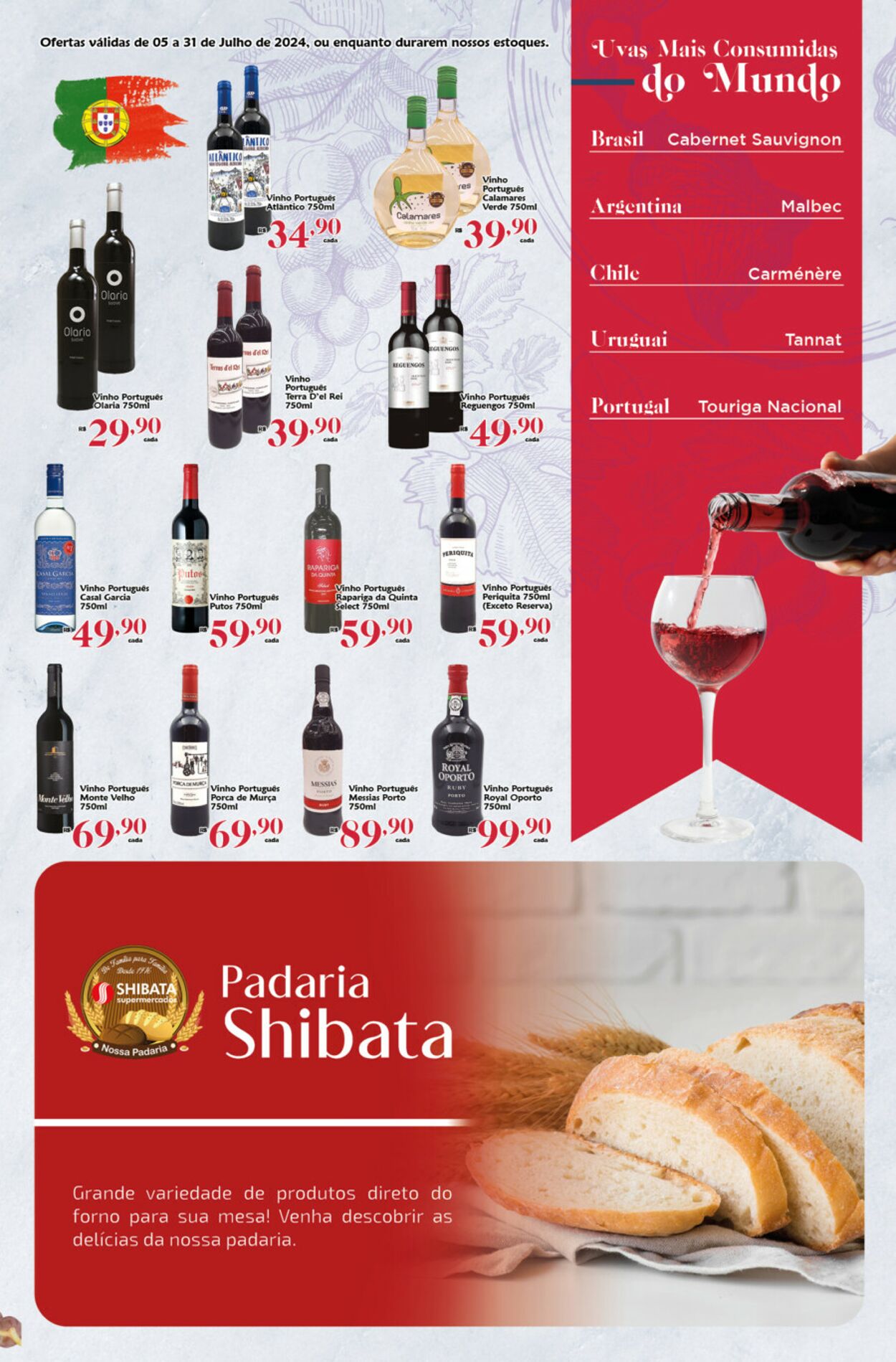 Folheto Shibata Supermercados 05.07.2024 - 31.07.2024