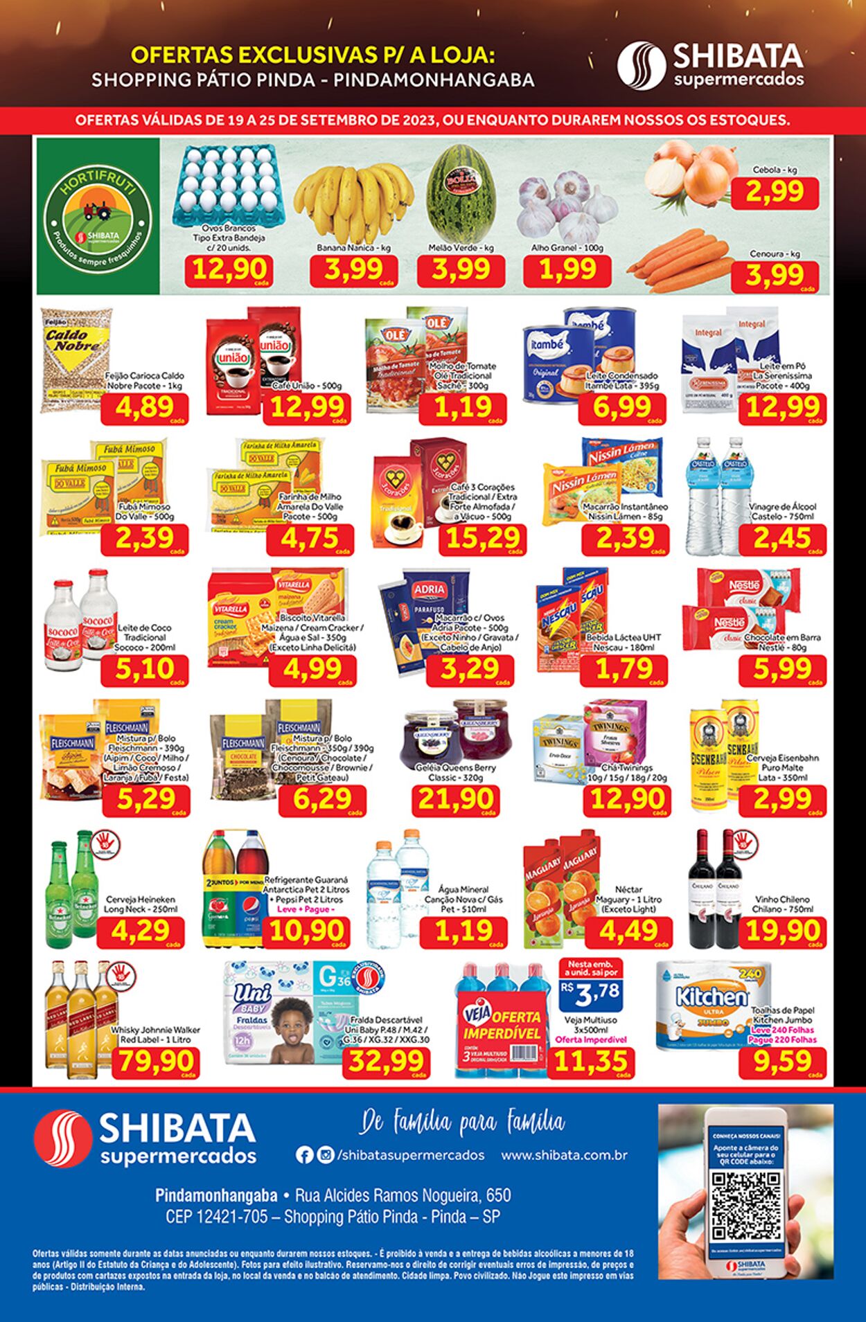 Folheto Shibata Supermercados 19.09.2023 - 25.09.2023