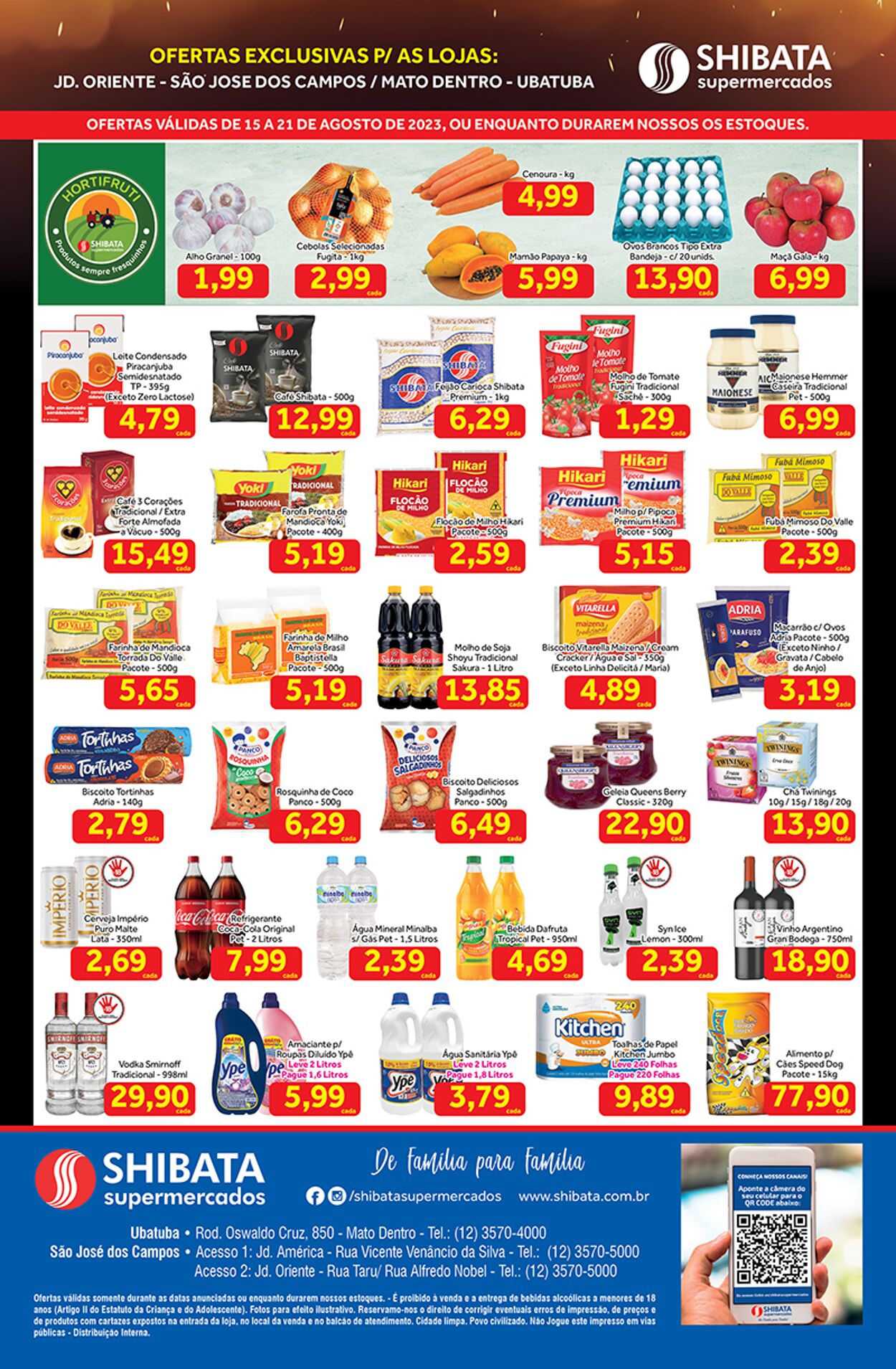 Folheto Shibata Supermercados 15.08.2023 - 21.08.2023