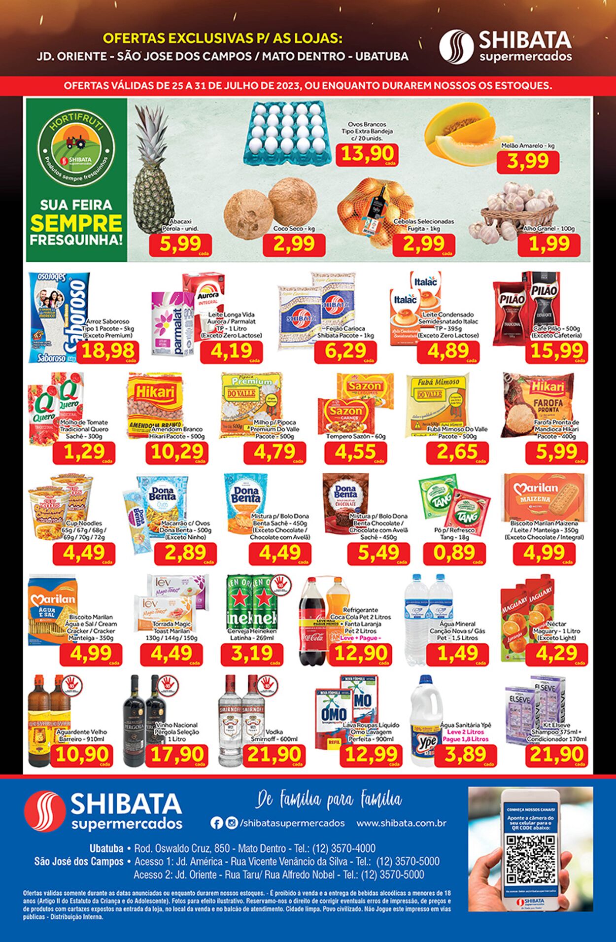 Folheto Shibata Supermercados 25.07.2023 - 31.07.2023