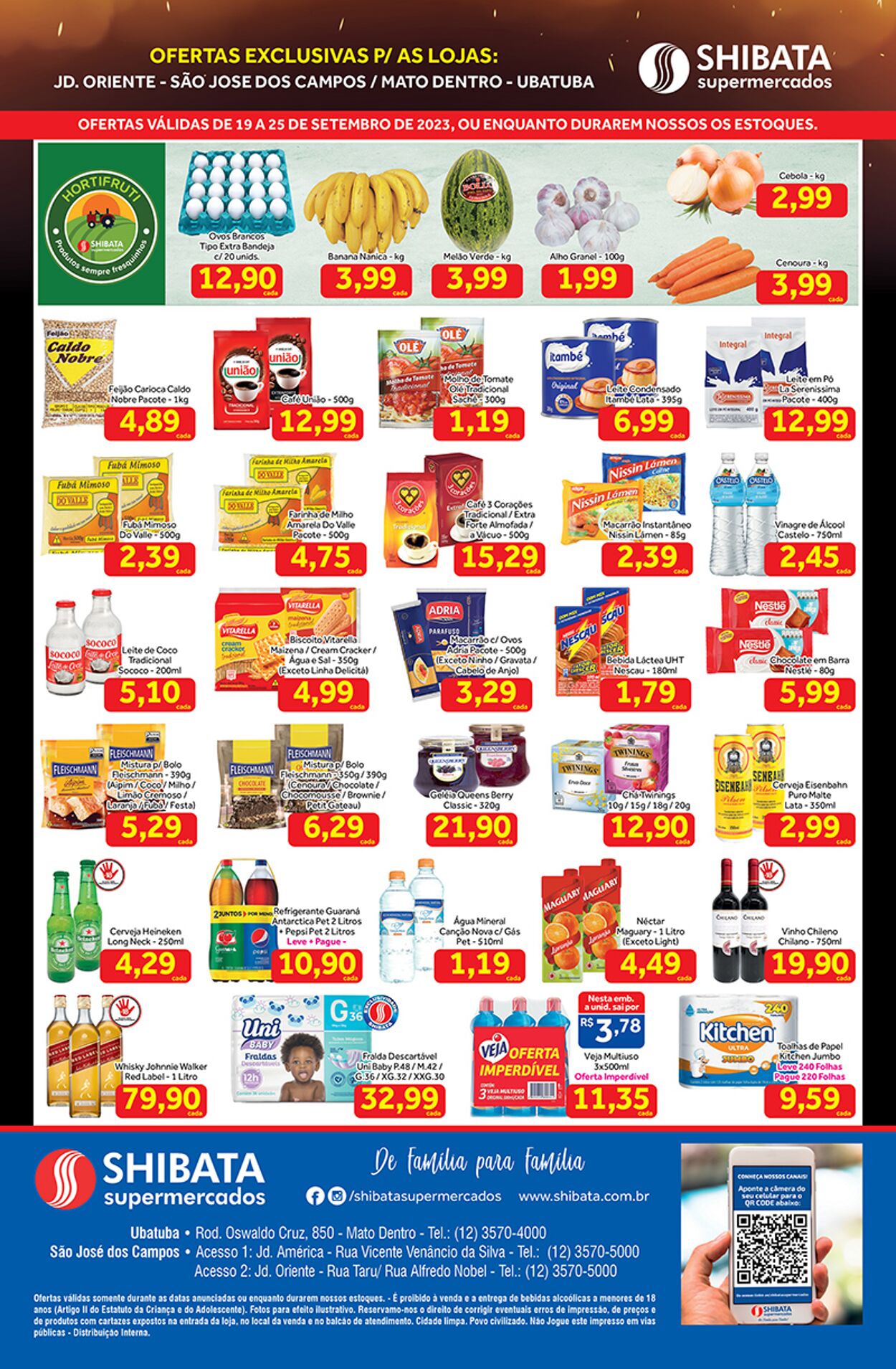 Folheto Shibata Supermercados 19.09.2023 - 25.09.2023