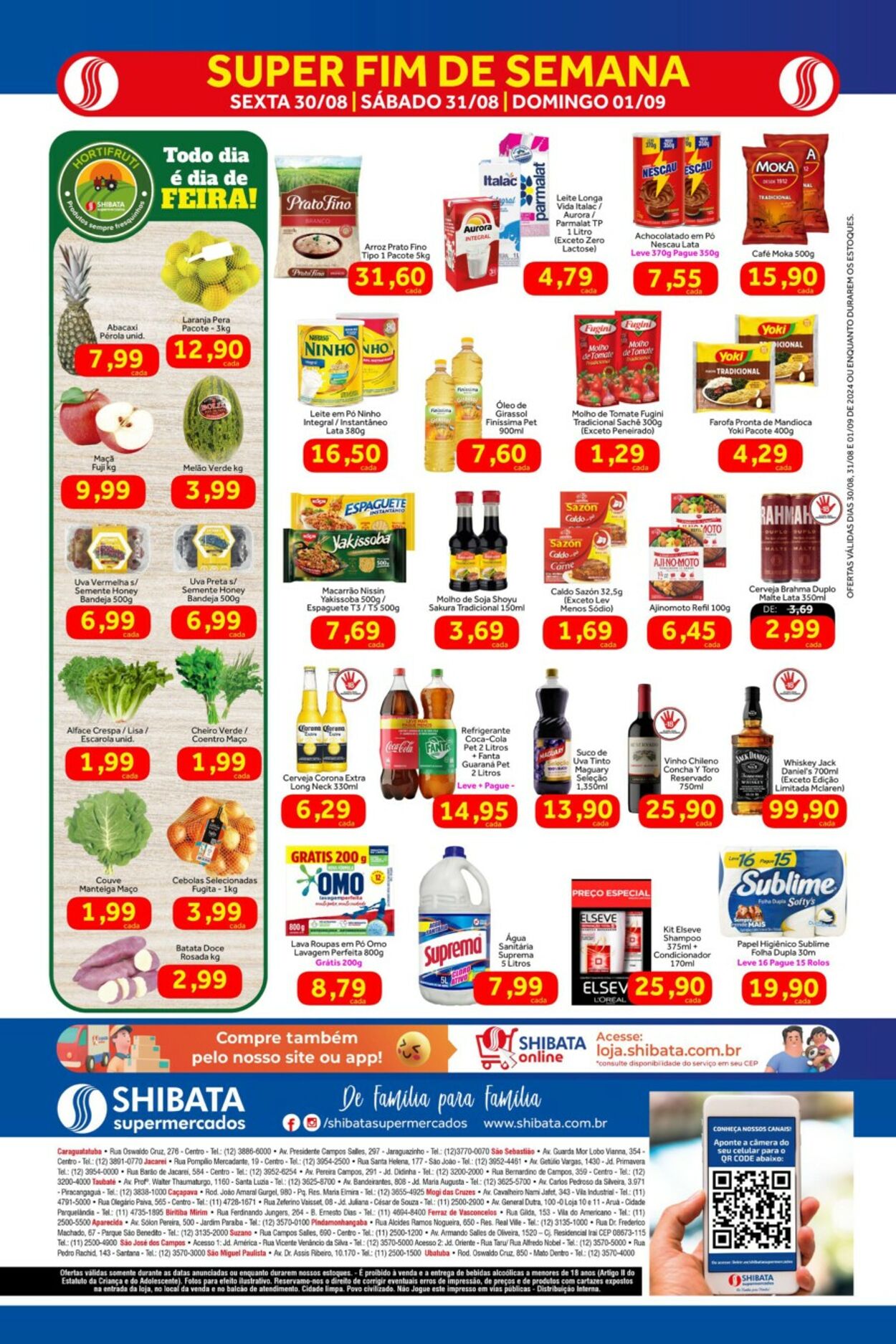 Folheto Shibata Supermercados 08.01.2024 - 09.12.2024