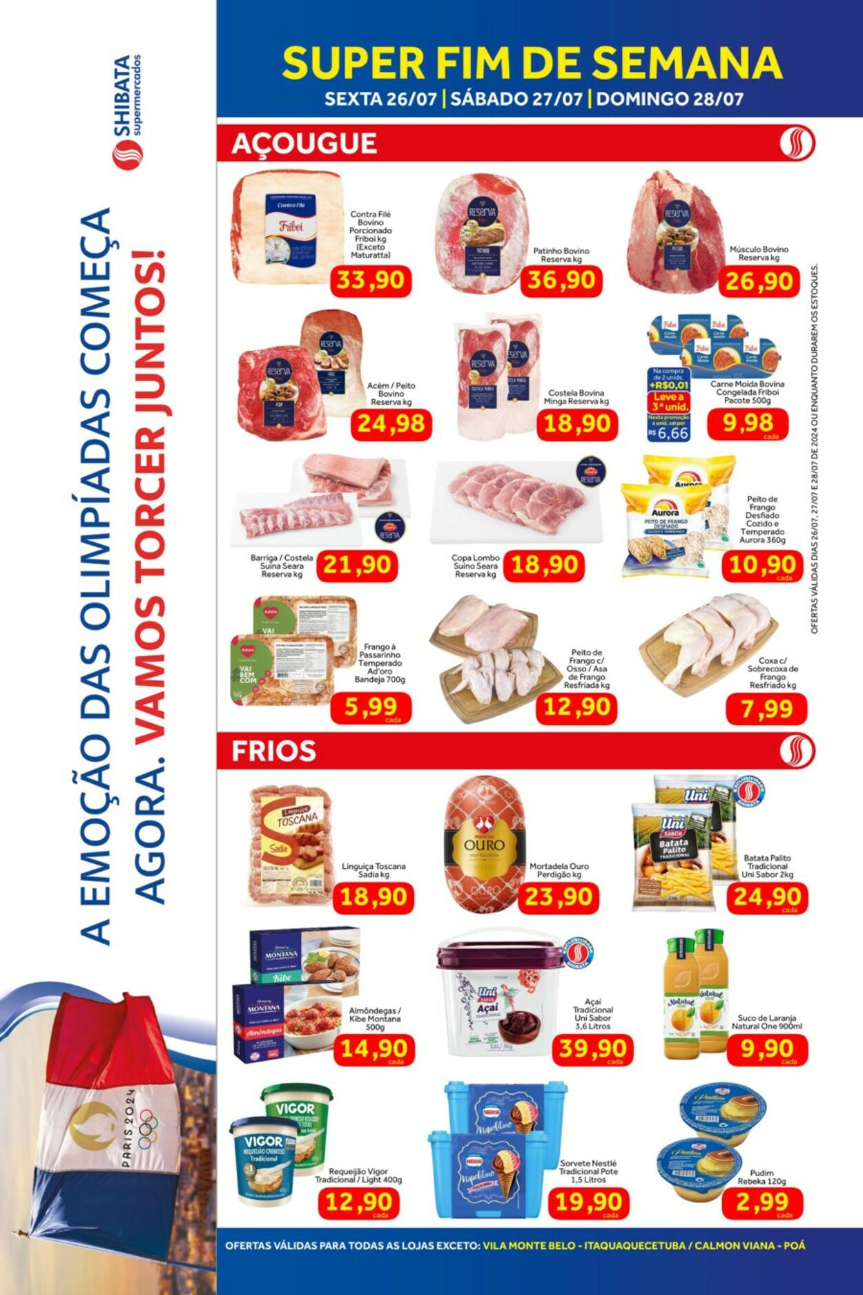 Folheto Shibata Supermercados 26.07.2024 - 28.07.2024