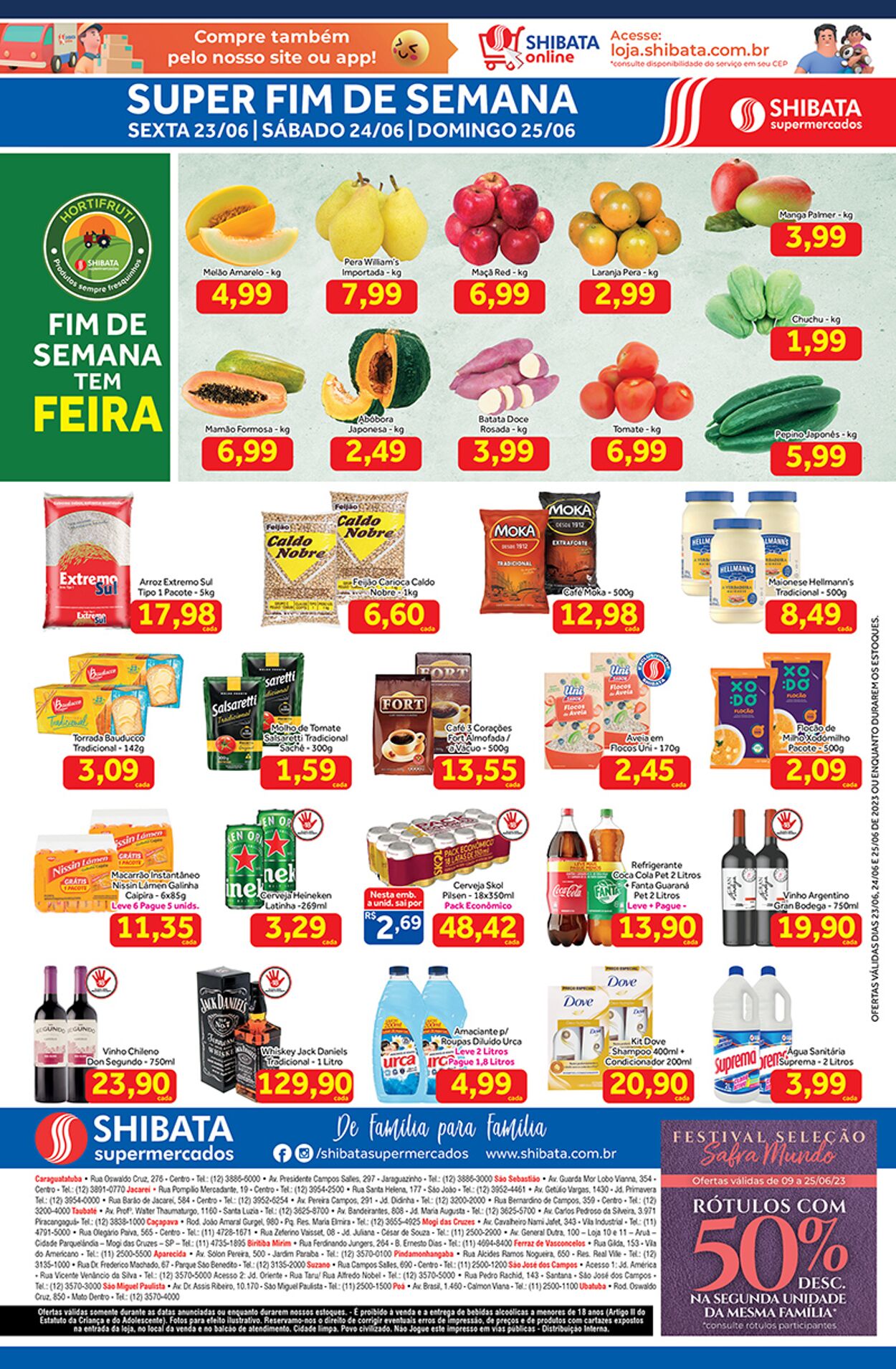 Folheto Shibata Supermercados 23.06.2023 - 25.06.2023