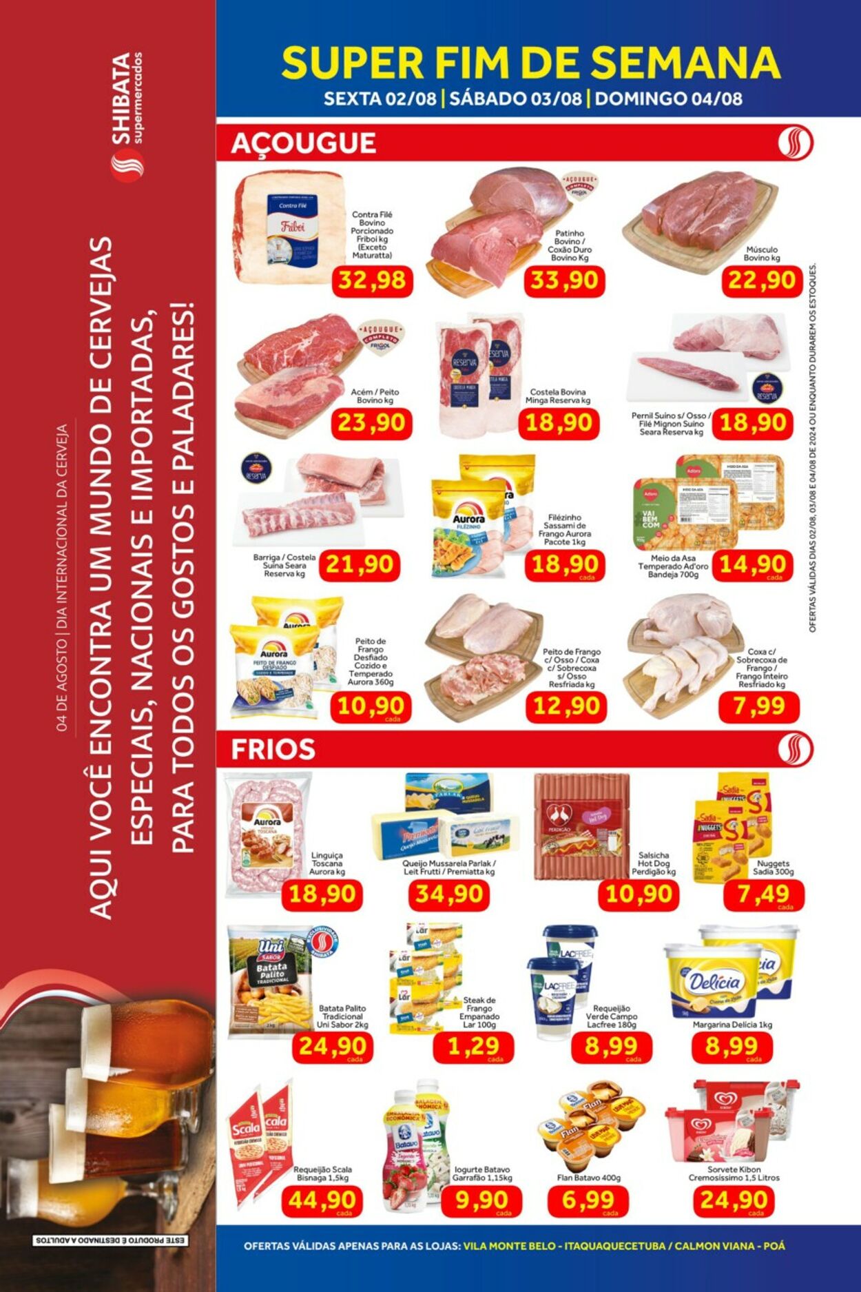 Folheto Shibata Supermercados 02.08.2024 - 04.08.2024