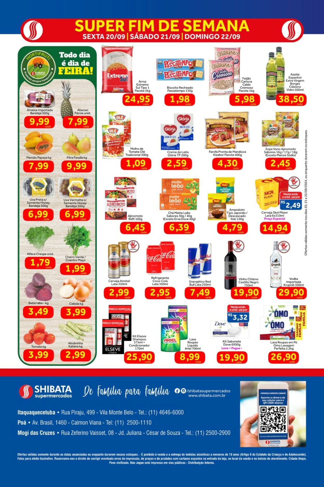 Folheto Shibata Supermercados 20.09.2024 - 22.09.2024