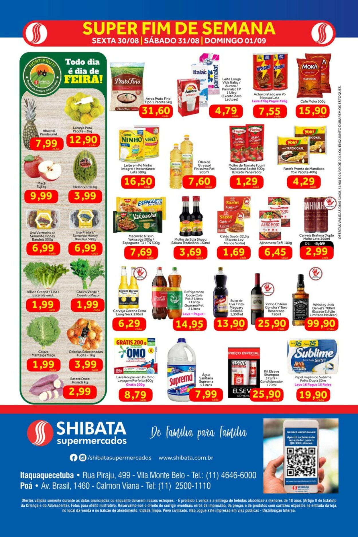 Folheto Shibata Supermercados 08.01.2024 - 09.12.2024