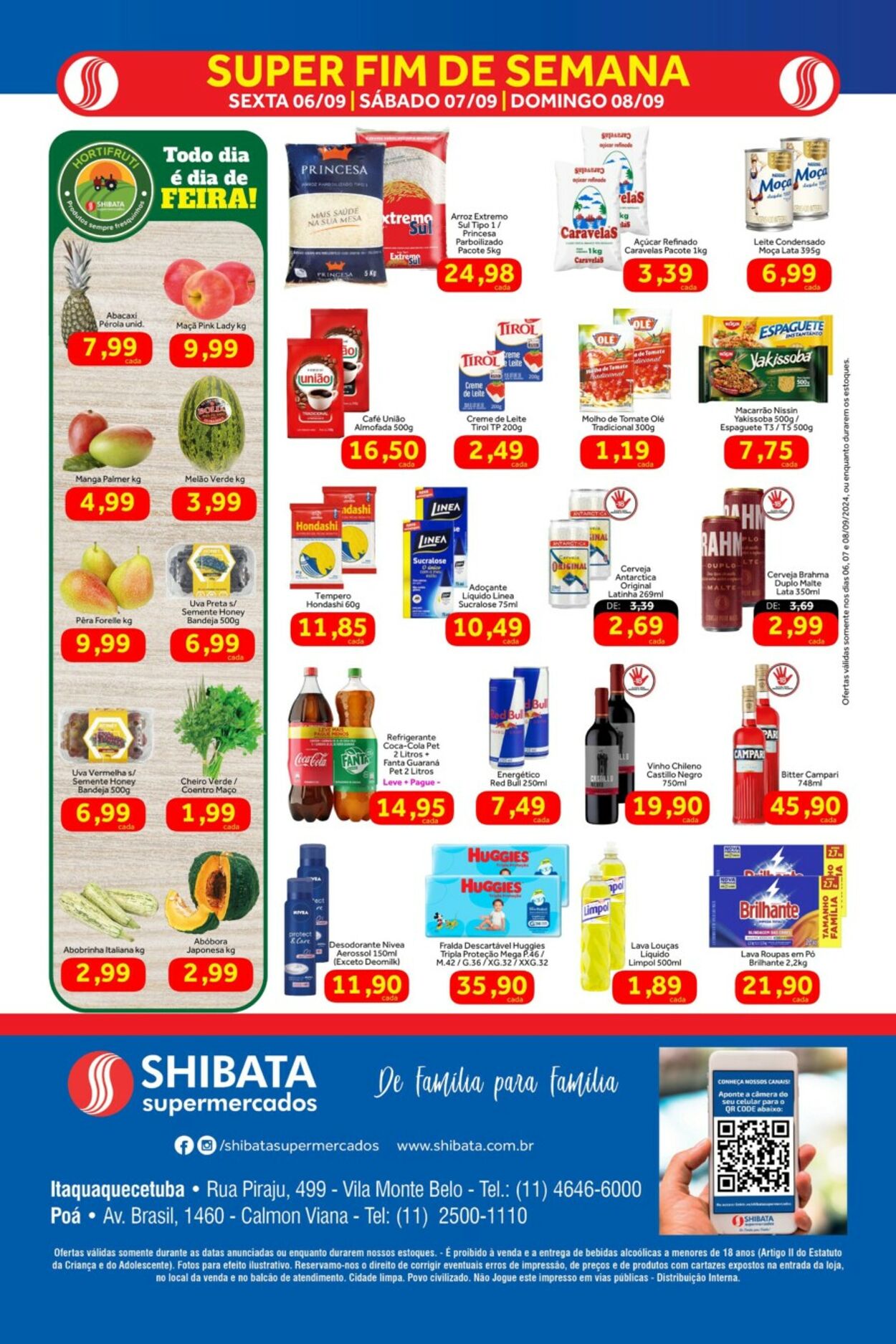 Folheto Shibata Supermercados 06.09.2024 - 08.09.2024