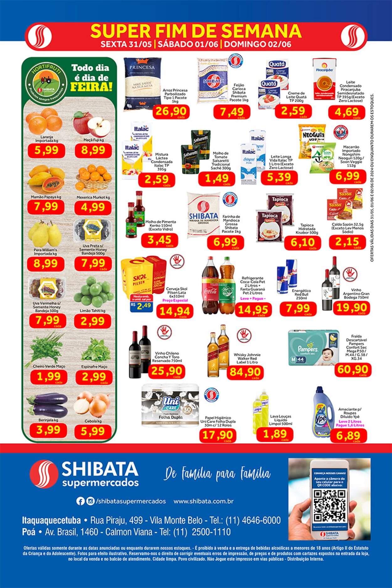 Folheto Shibata Supermercados 05.02.2024 - 06.12.2024